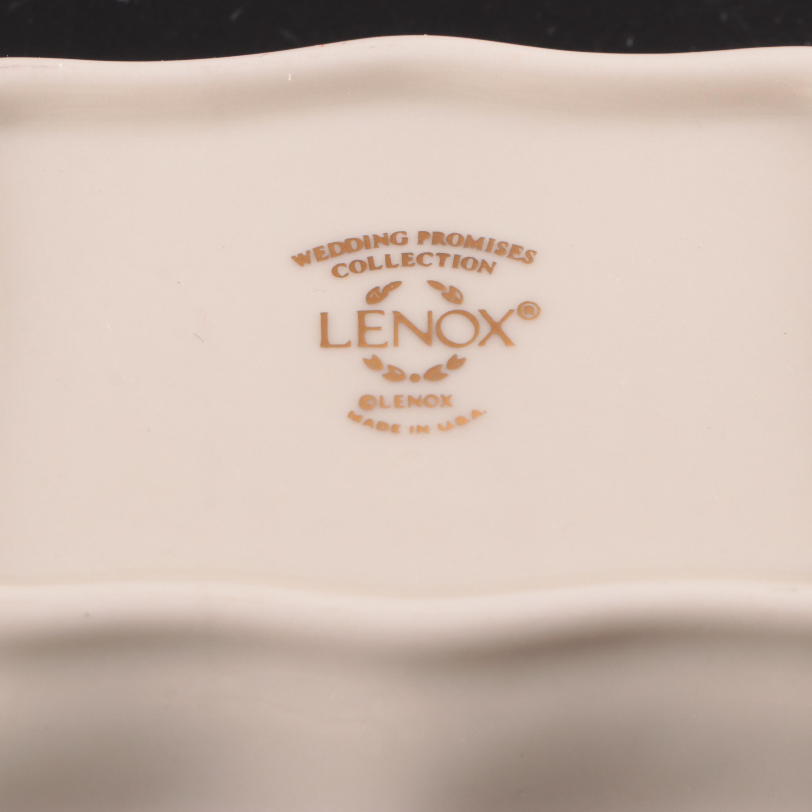 Lenox "Wedding Promises" Bone China Dish and Other Porcelain Decor