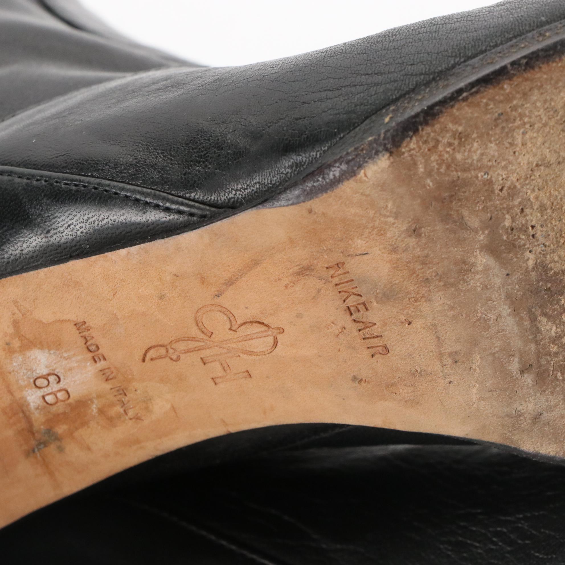 Cole Haan Black Leather Knee High Boots