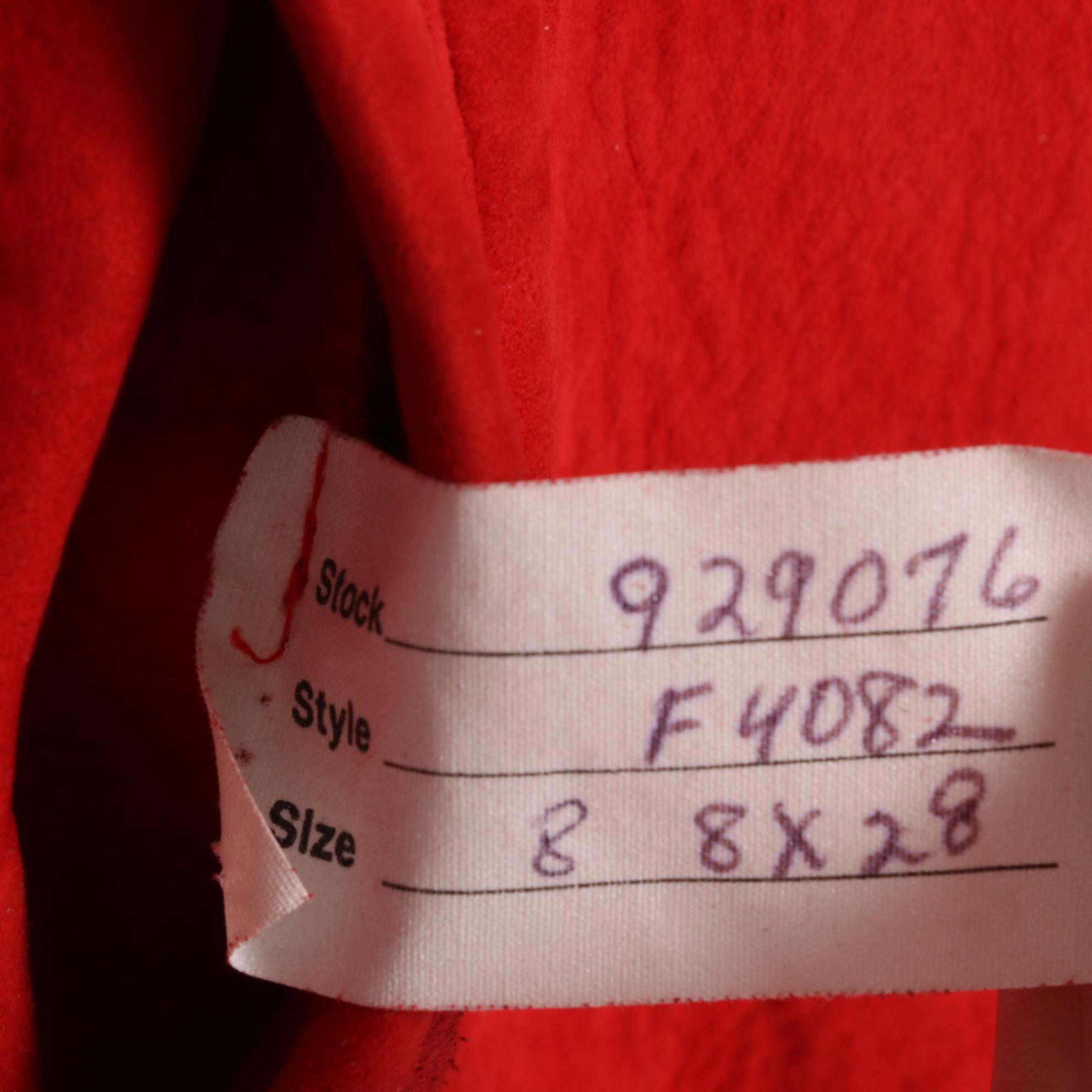 Louis Feraud Red Reversible Jacket with Black Mink Fur Collar