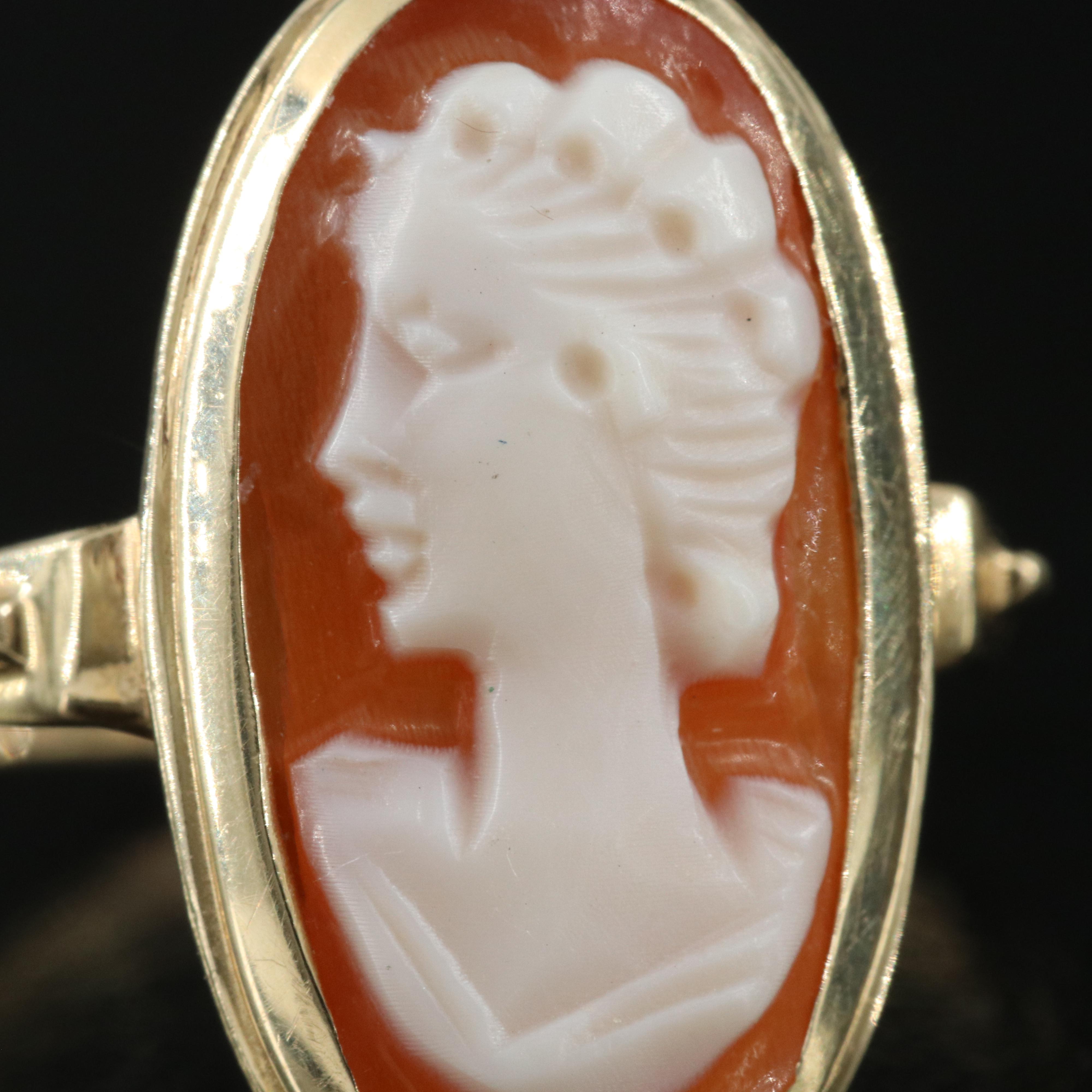 14K Cameo Ring