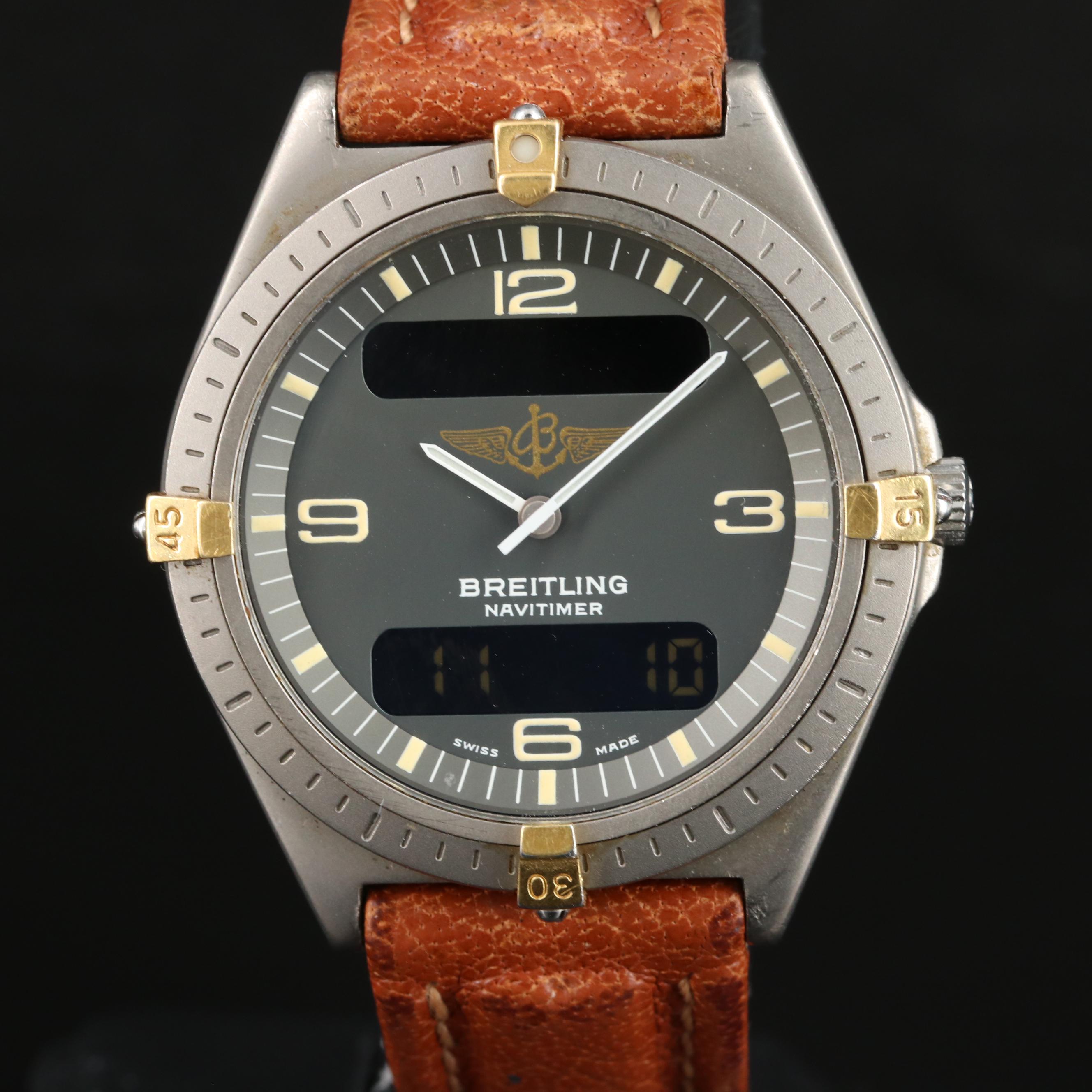 Breitling Navitimer Titanium Ani-Digi Quartz Watch