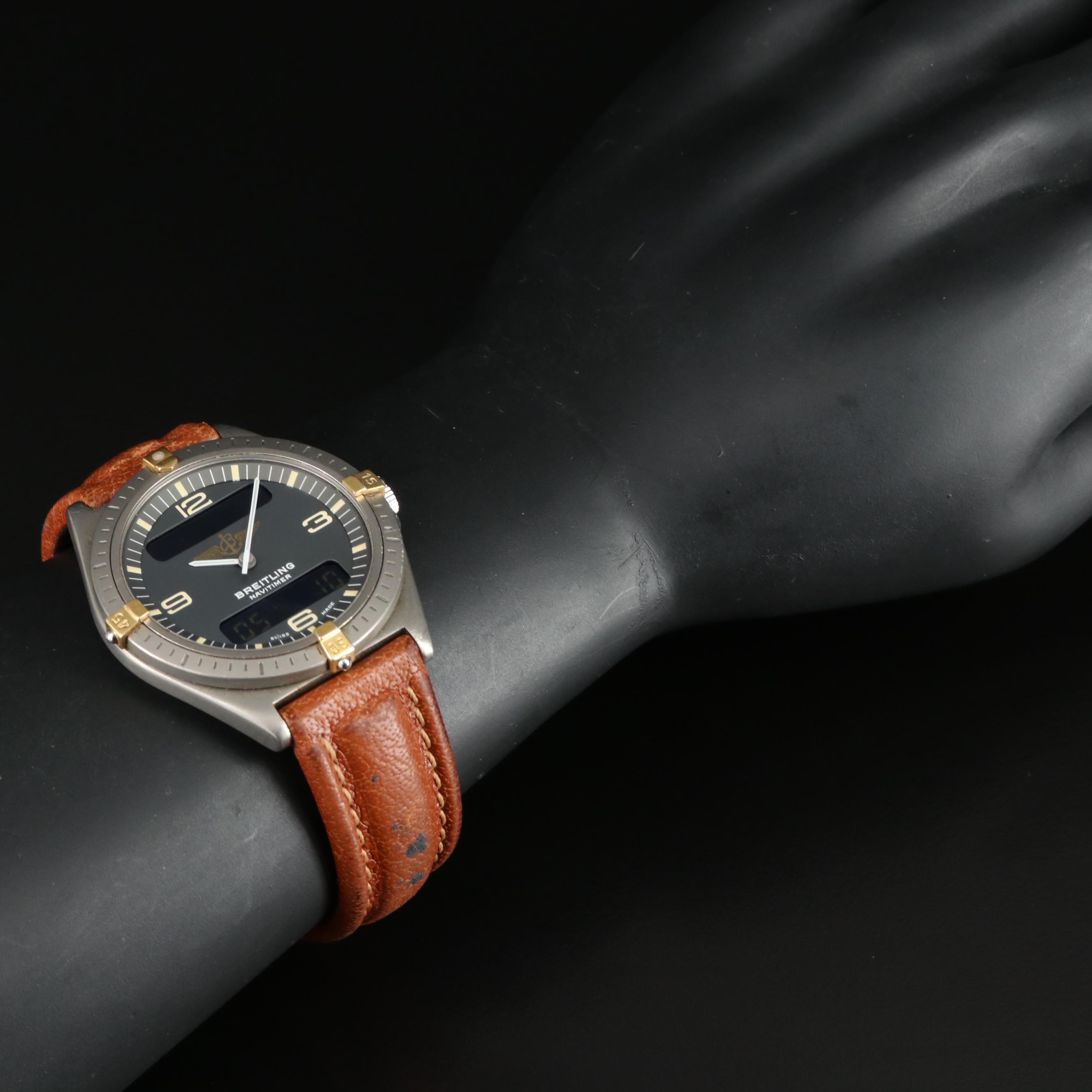 Breitling Navitimer Titanium Ani-Digi Quartz Watch