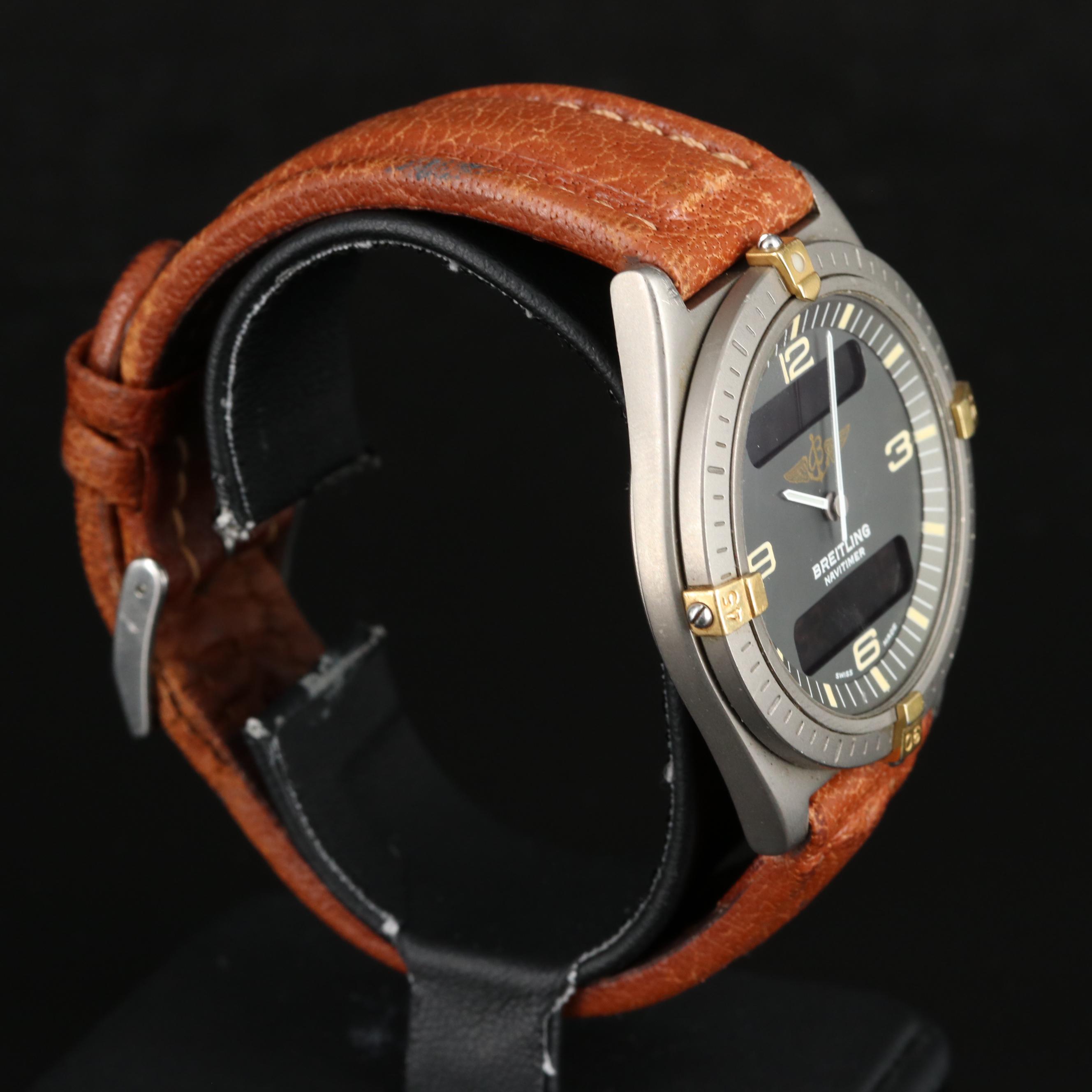 Breitling Navitimer Titanium Ani-Digi Quartz Watch