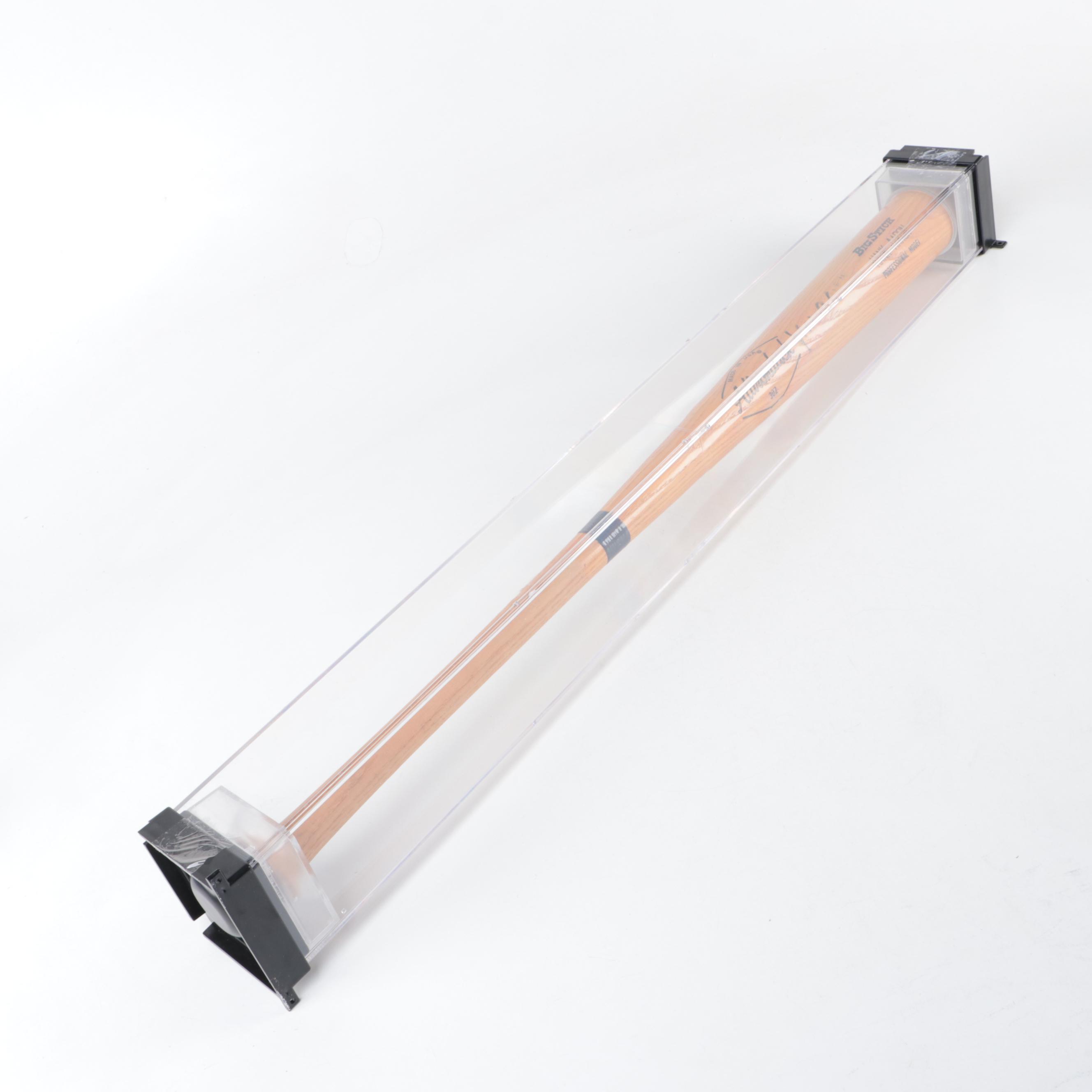 Hank Aaron Signed Adirondack Big Stick Professional Model Baseball Bat with Case