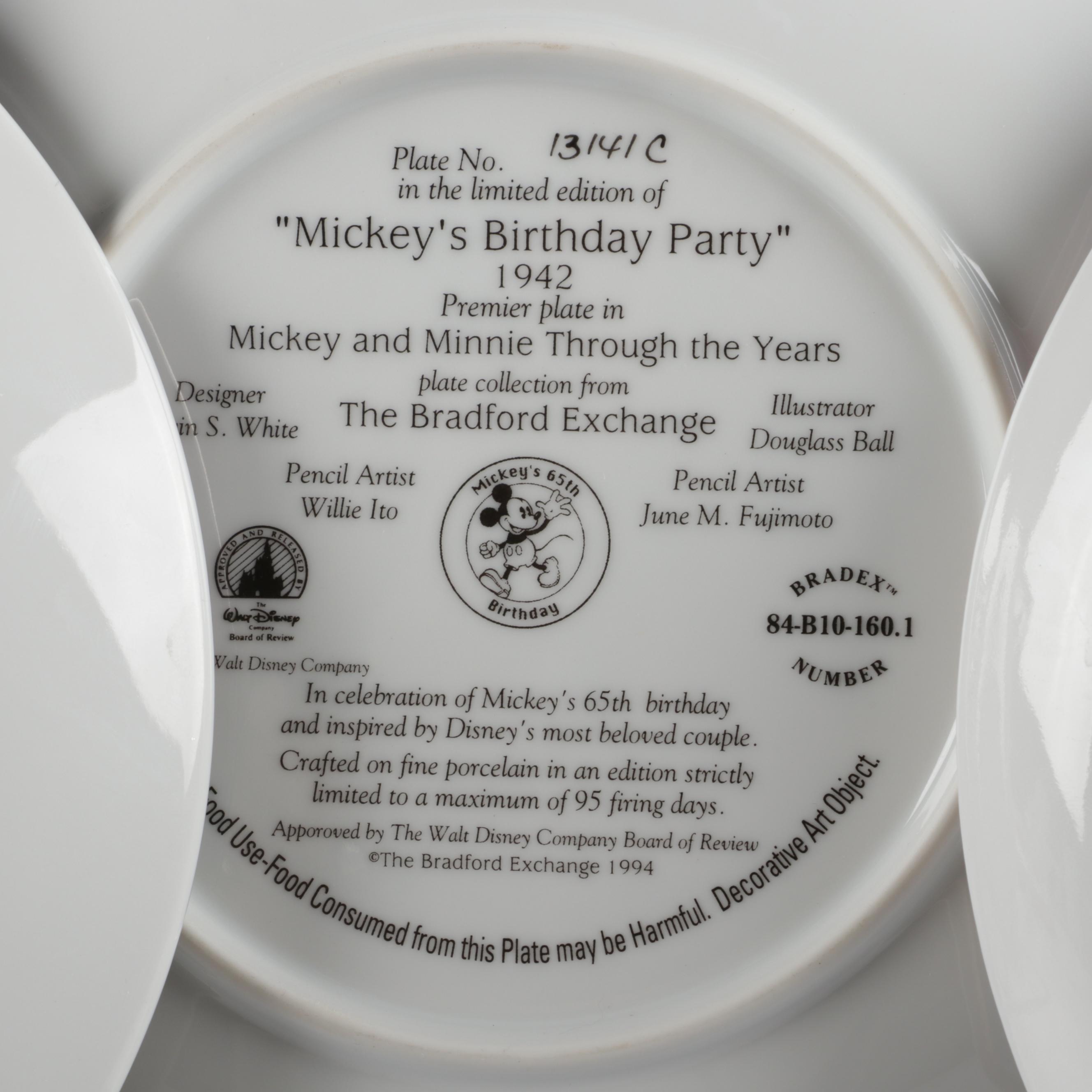 Walt Disney Mickey Mouse Collector Plates and Ornaments