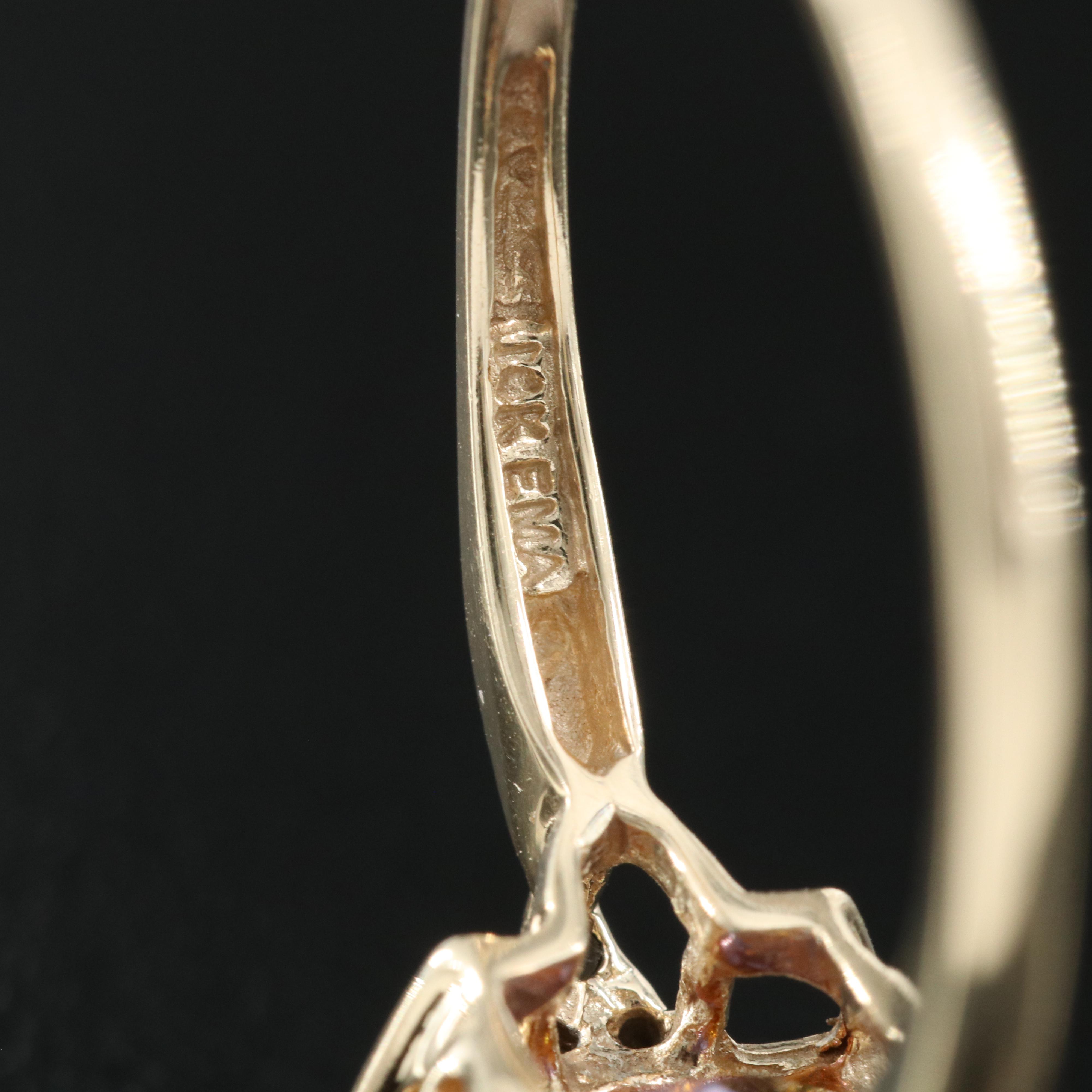 10K Mystic Topaz and Diamond Ring