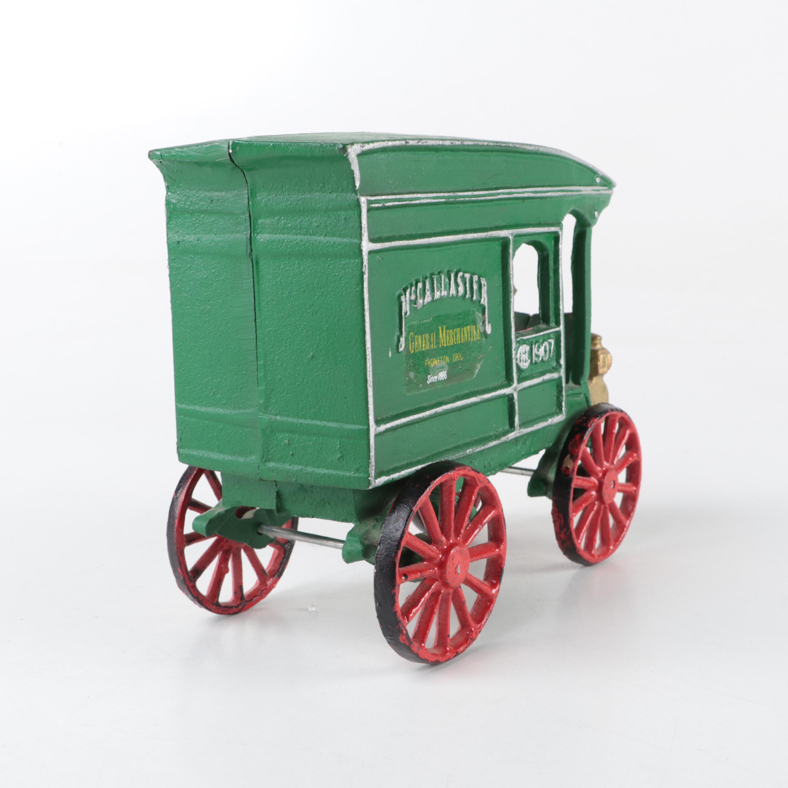 Price Cast Iron McCallaster General Merchantile Toy Wagon