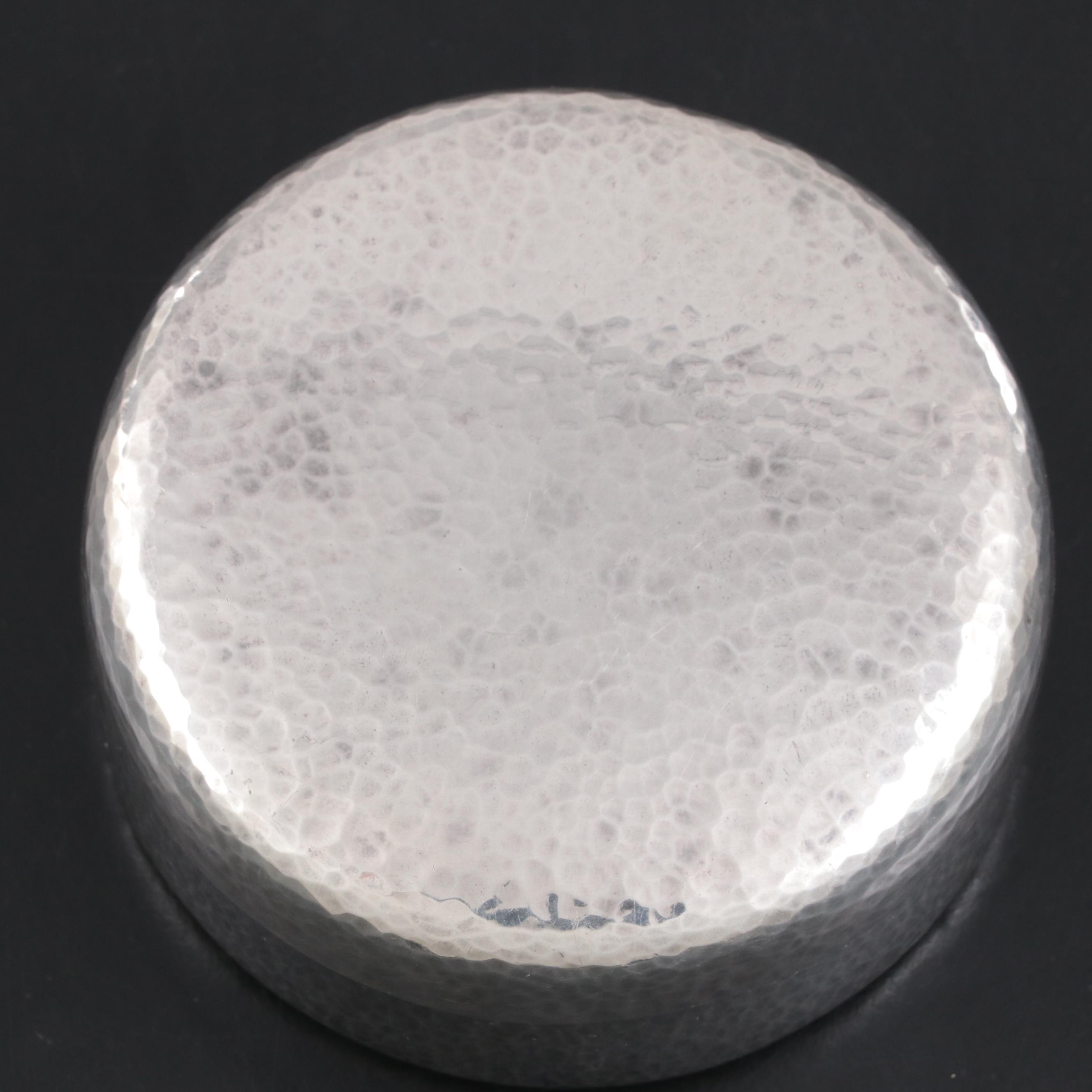 MiyamotoShoko Japanese .Hammered Silver Box EBTH