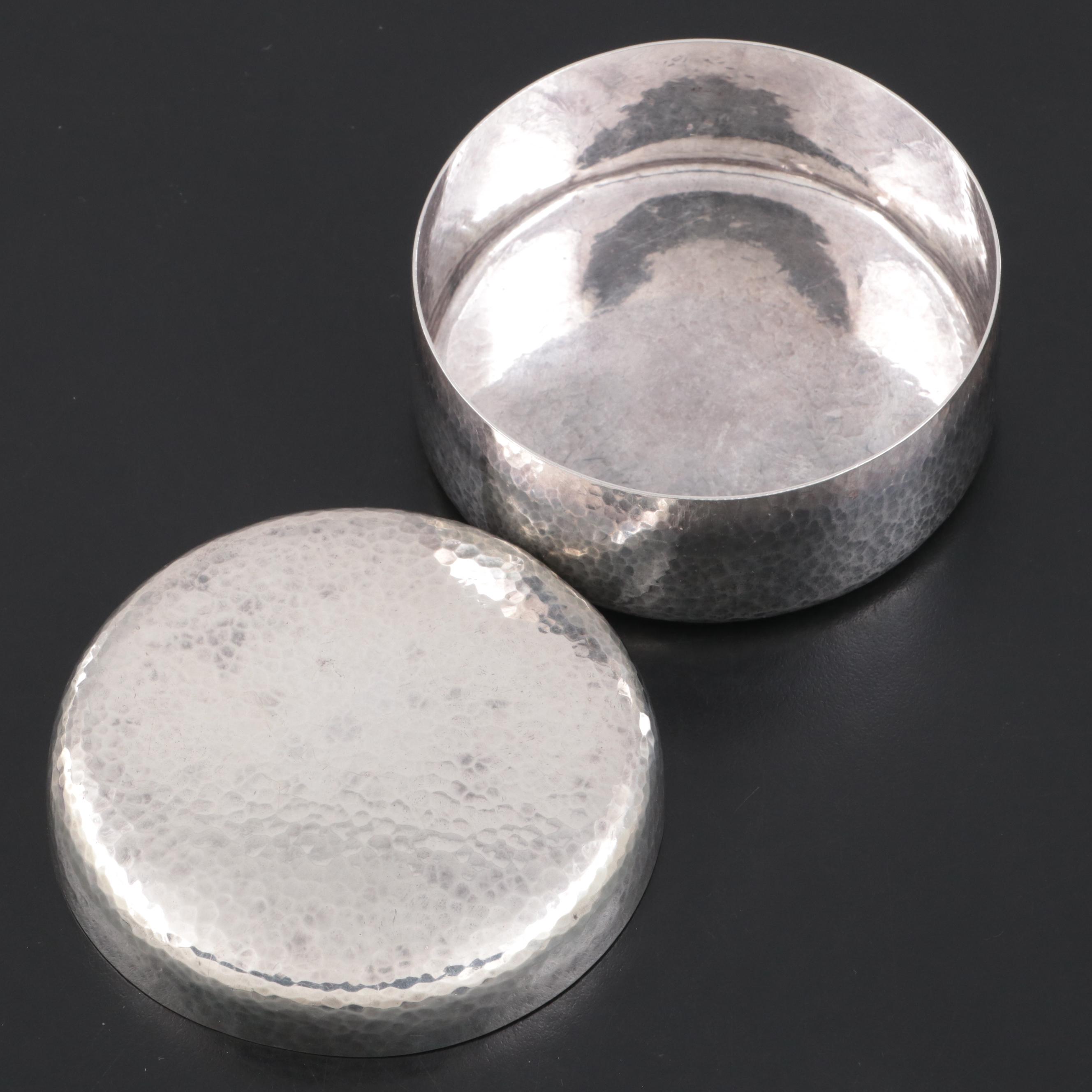 Miyamoto-Shoko Japanese .Hammered Silver Box