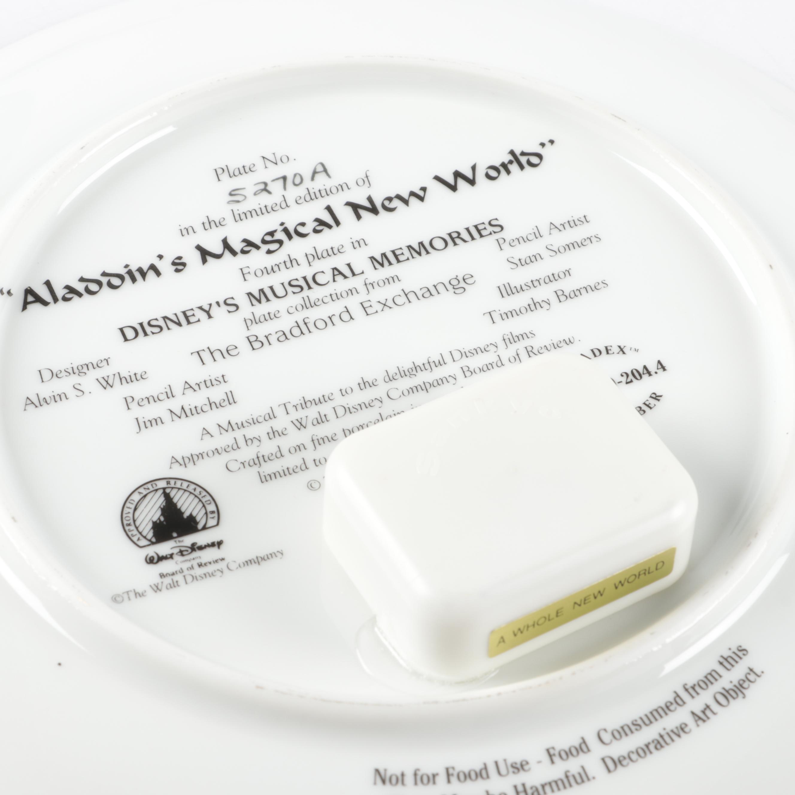 Bradford Exchange "Disney's Musical Memories" Porcelain Collector Plates
