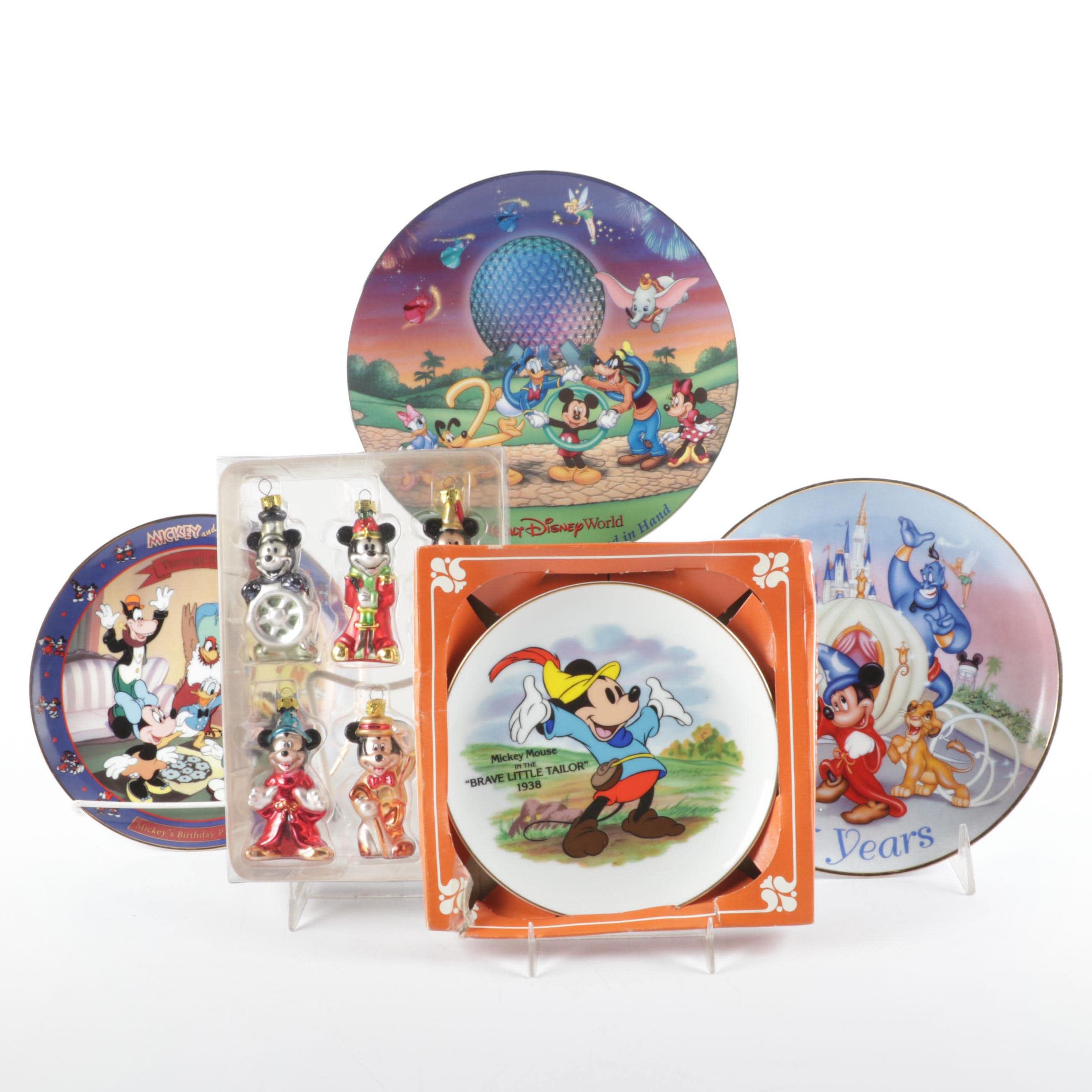 Walt Disney Mickey Mouse Collector Plates and Ornaments