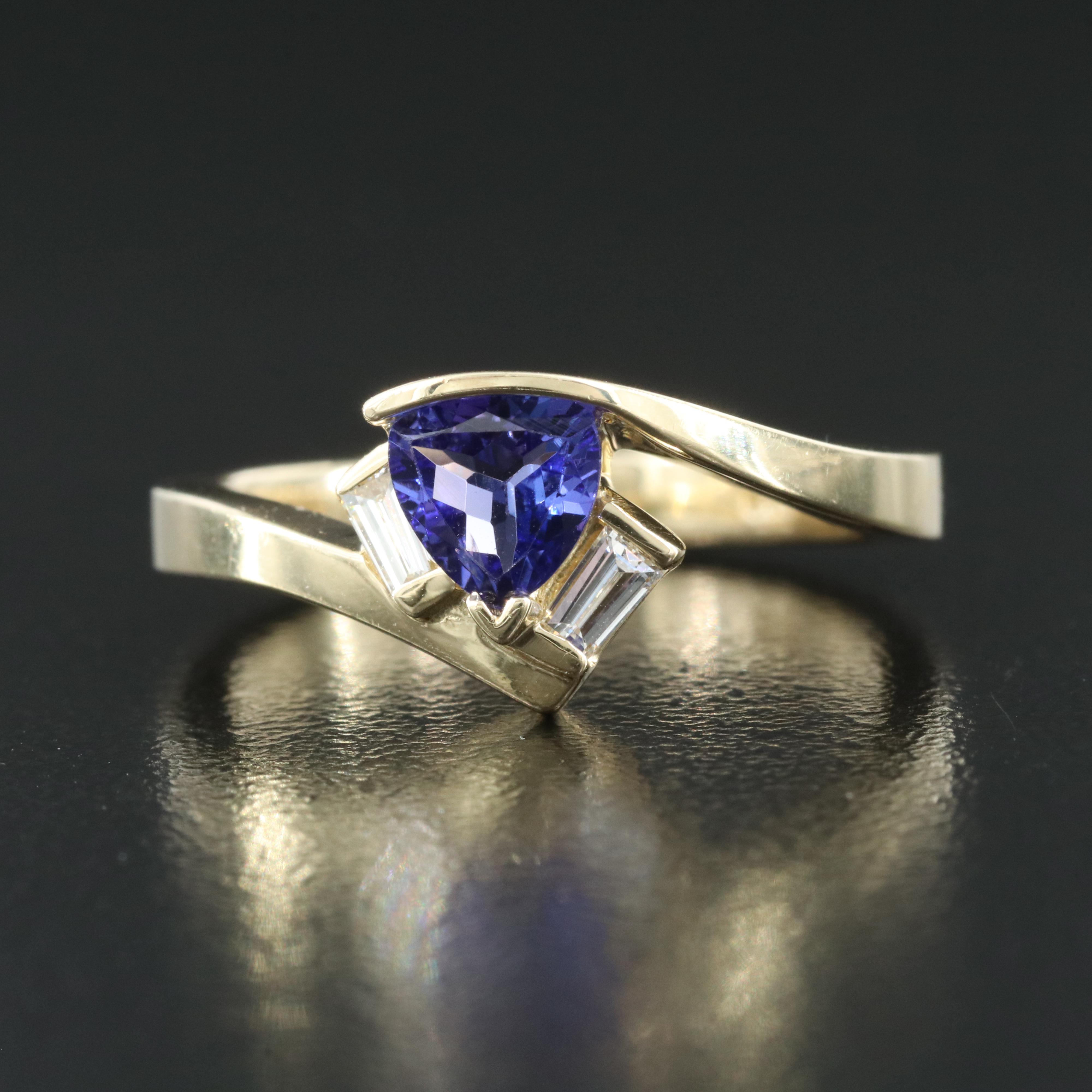 14K Tanzanite and Diamond Ring