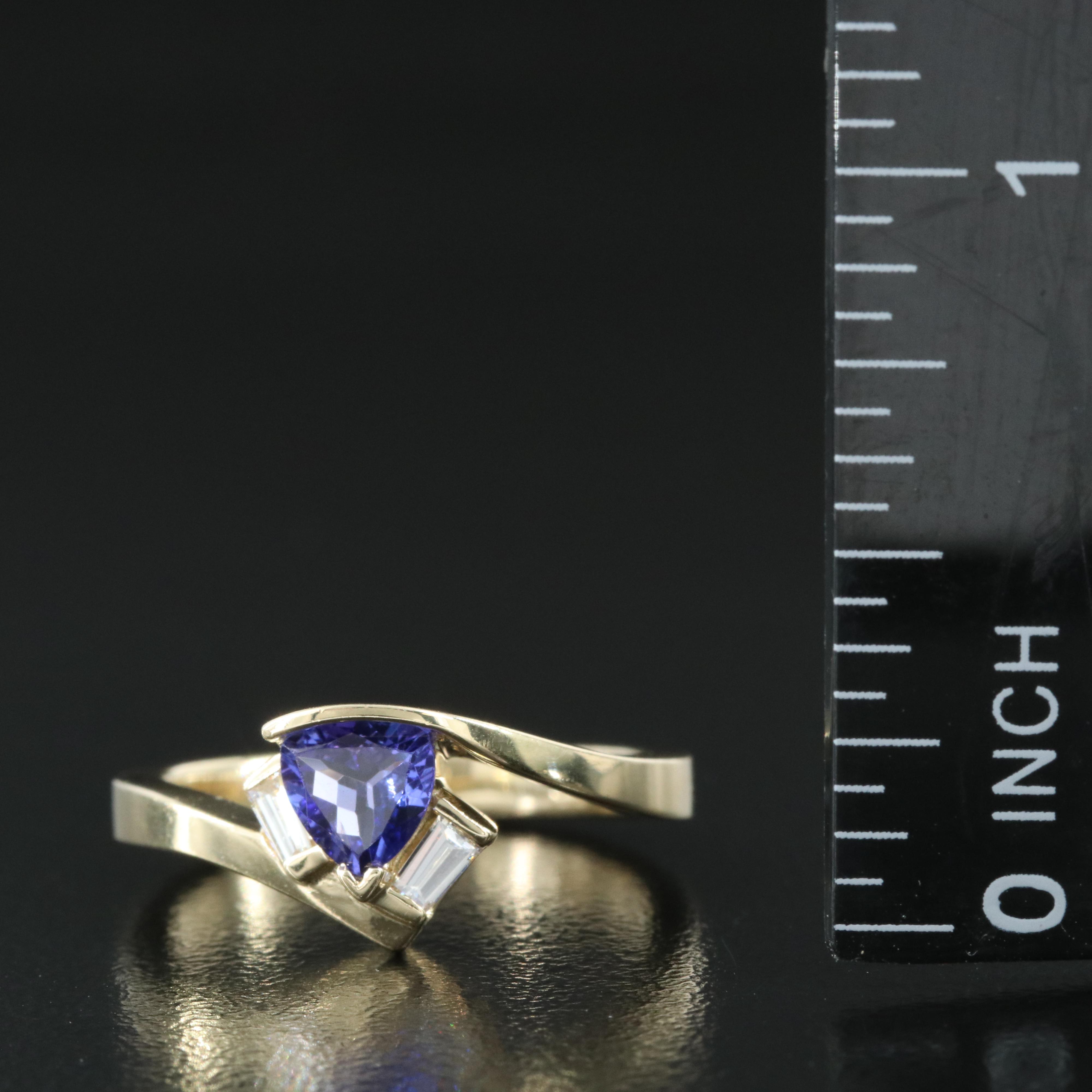 14K Tanzanite and Diamond Ring