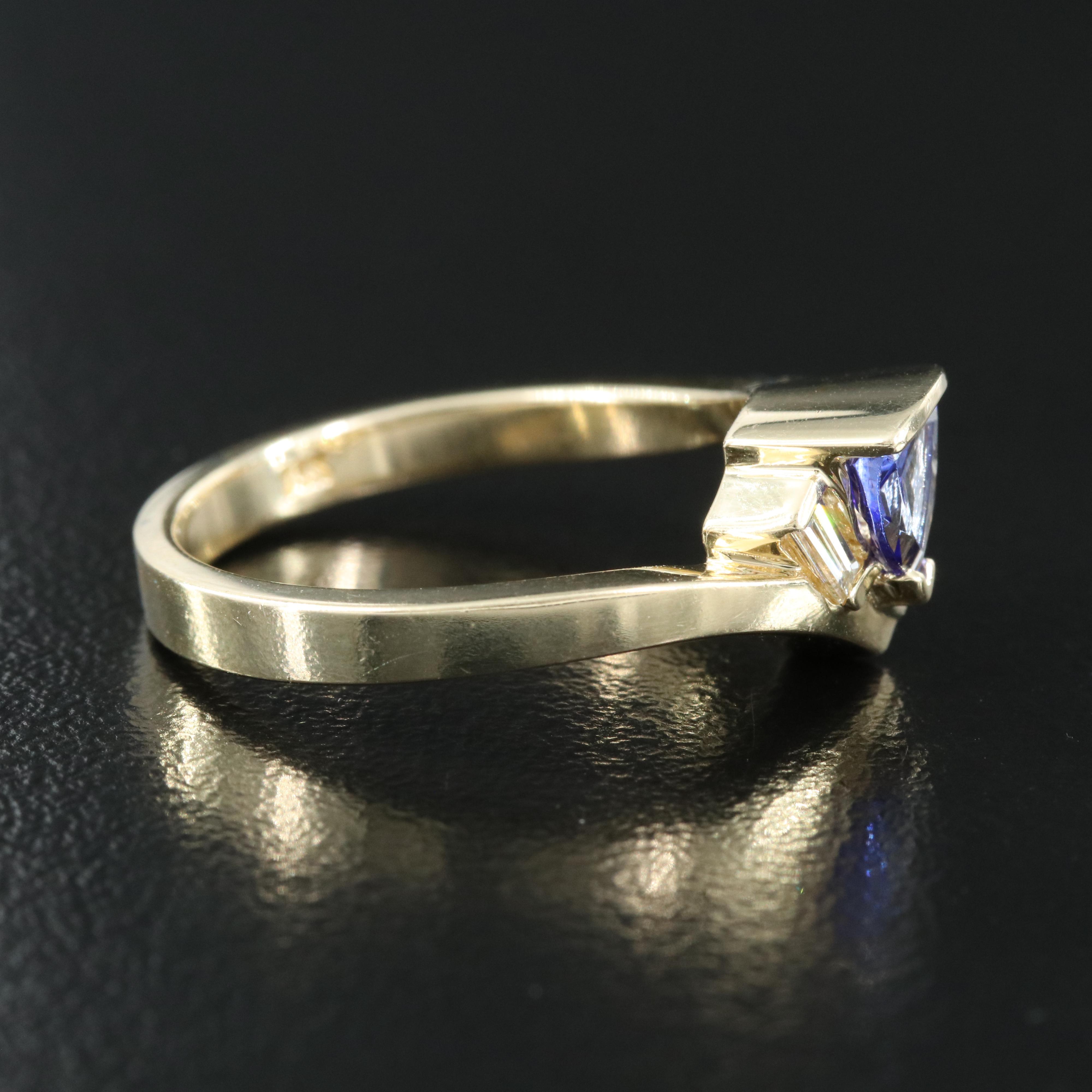 14K Tanzanite and Diamond Ring