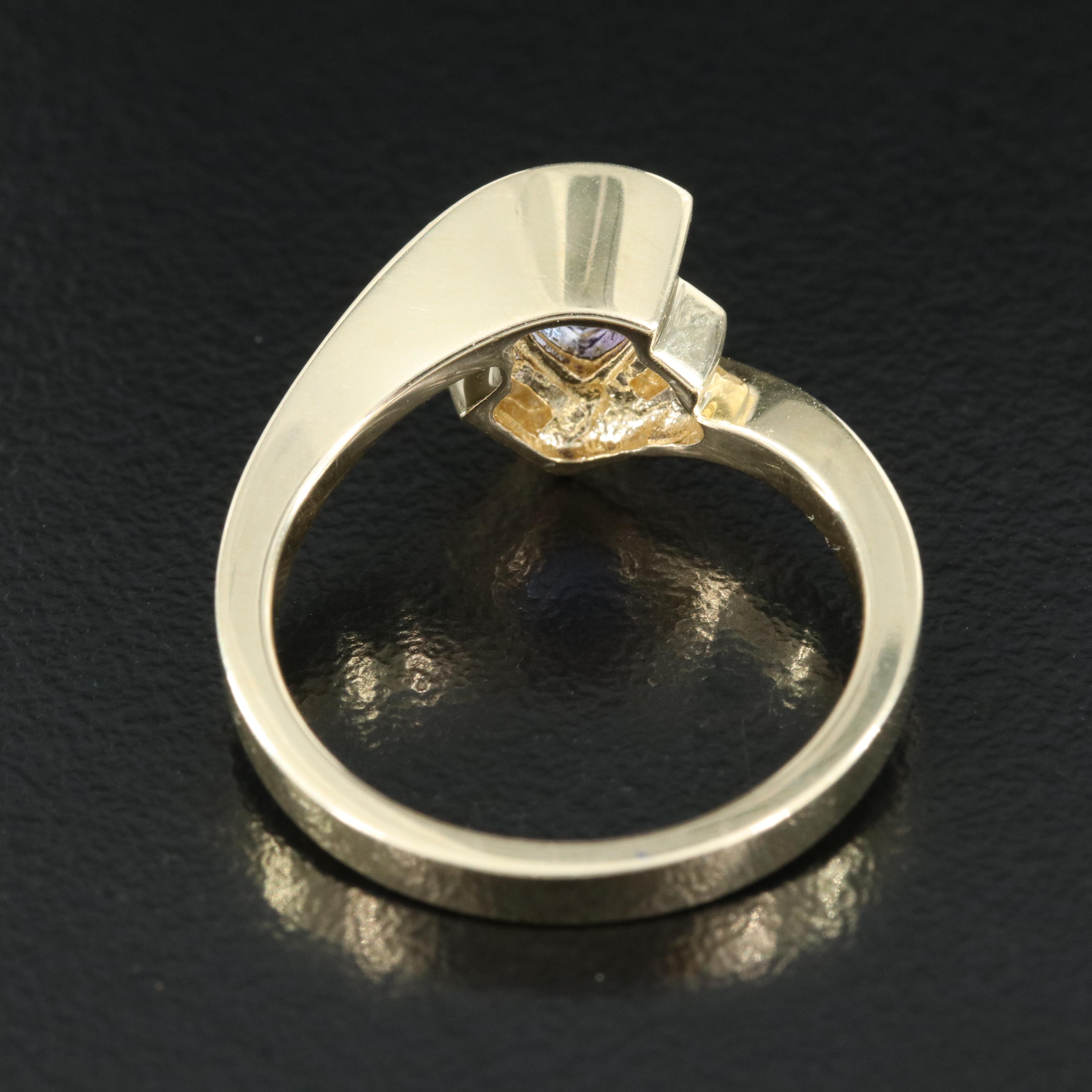 14K Tanzanite and Diamond Ring