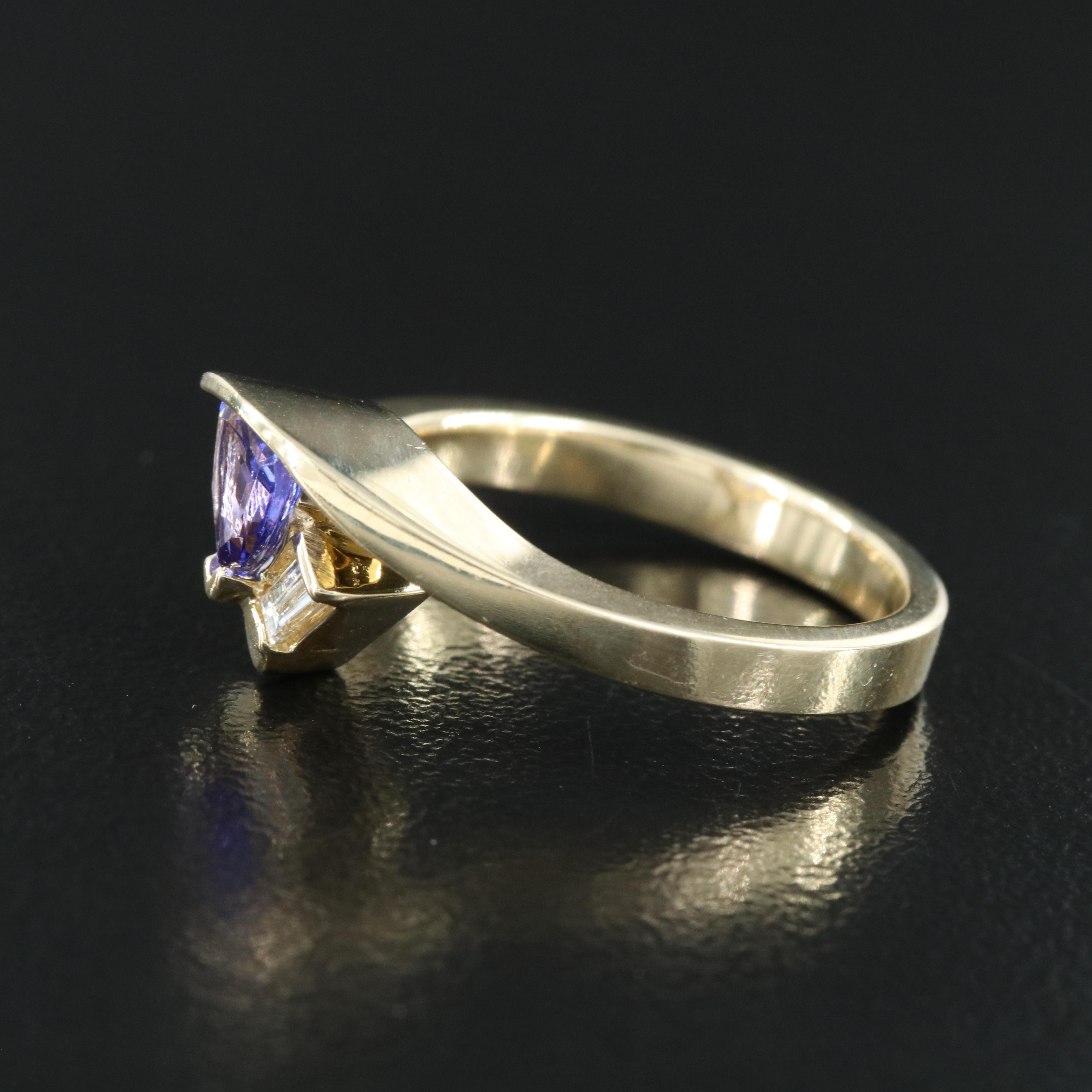 14K Tanzanite and Diamond Ring