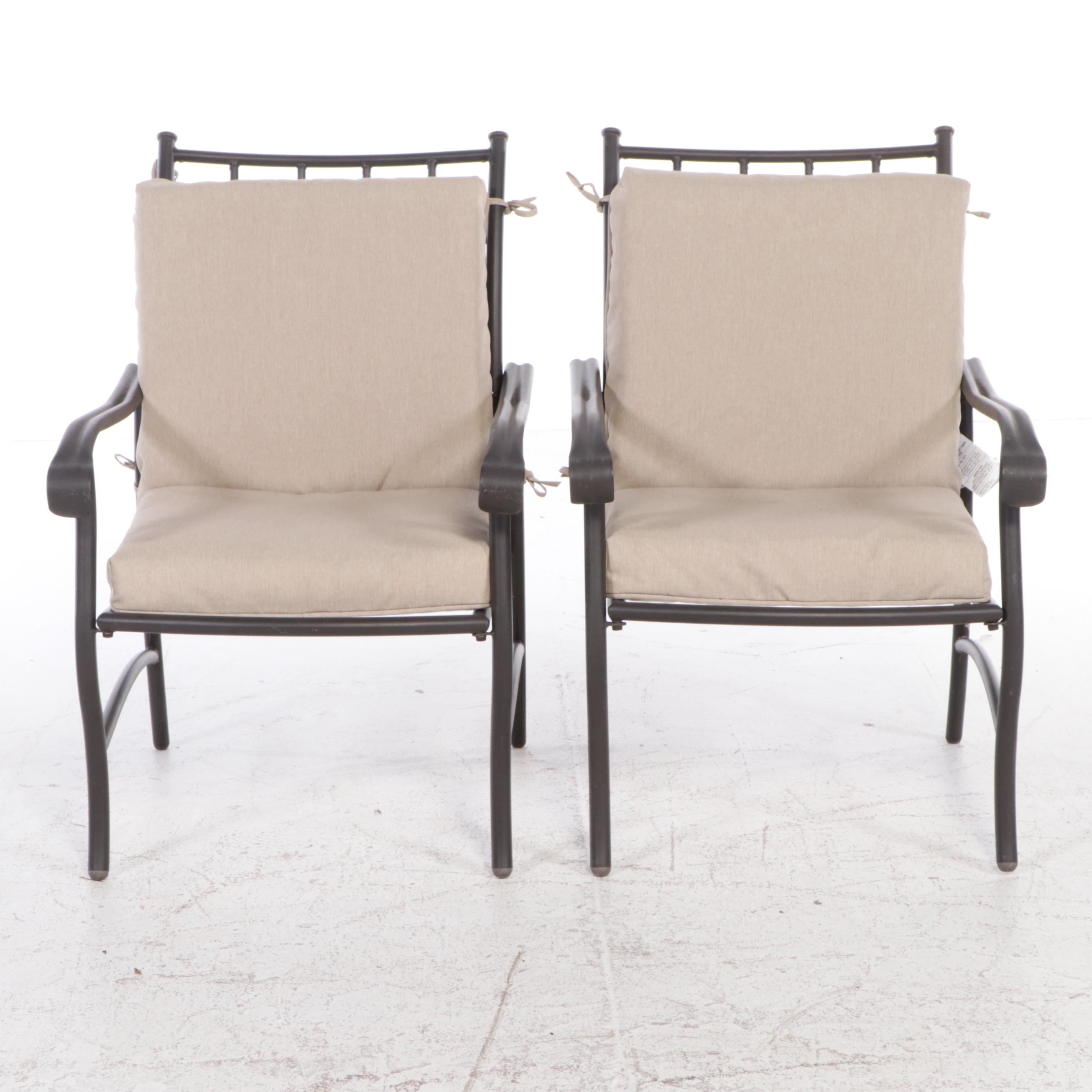 3/3 Five-Piece Powder-Coated Metal Patio Dining Set