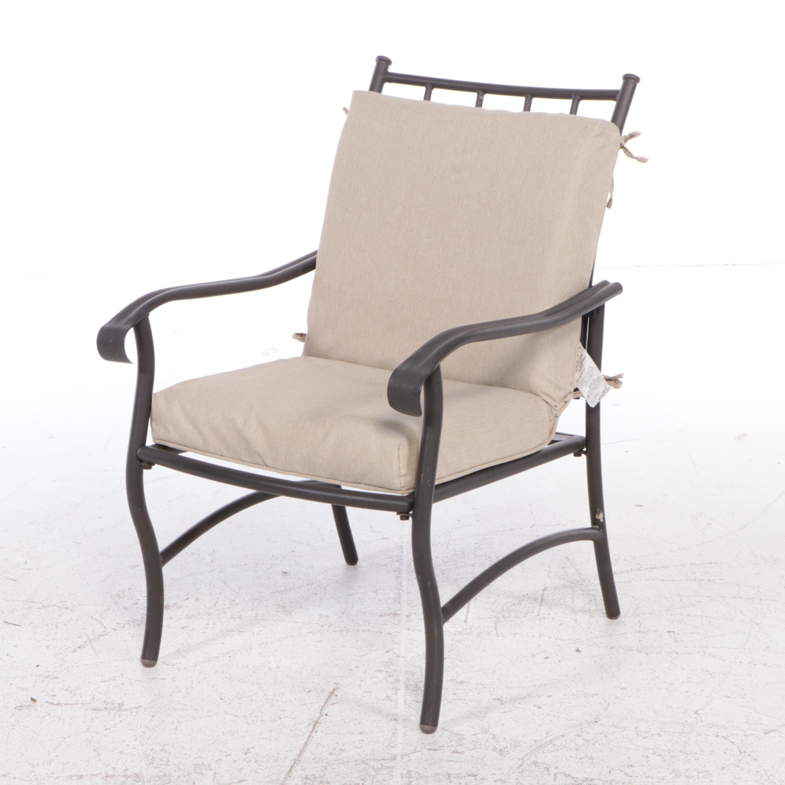 3/3 Five-Piece Powder-Coated Metal Patio Dining Set