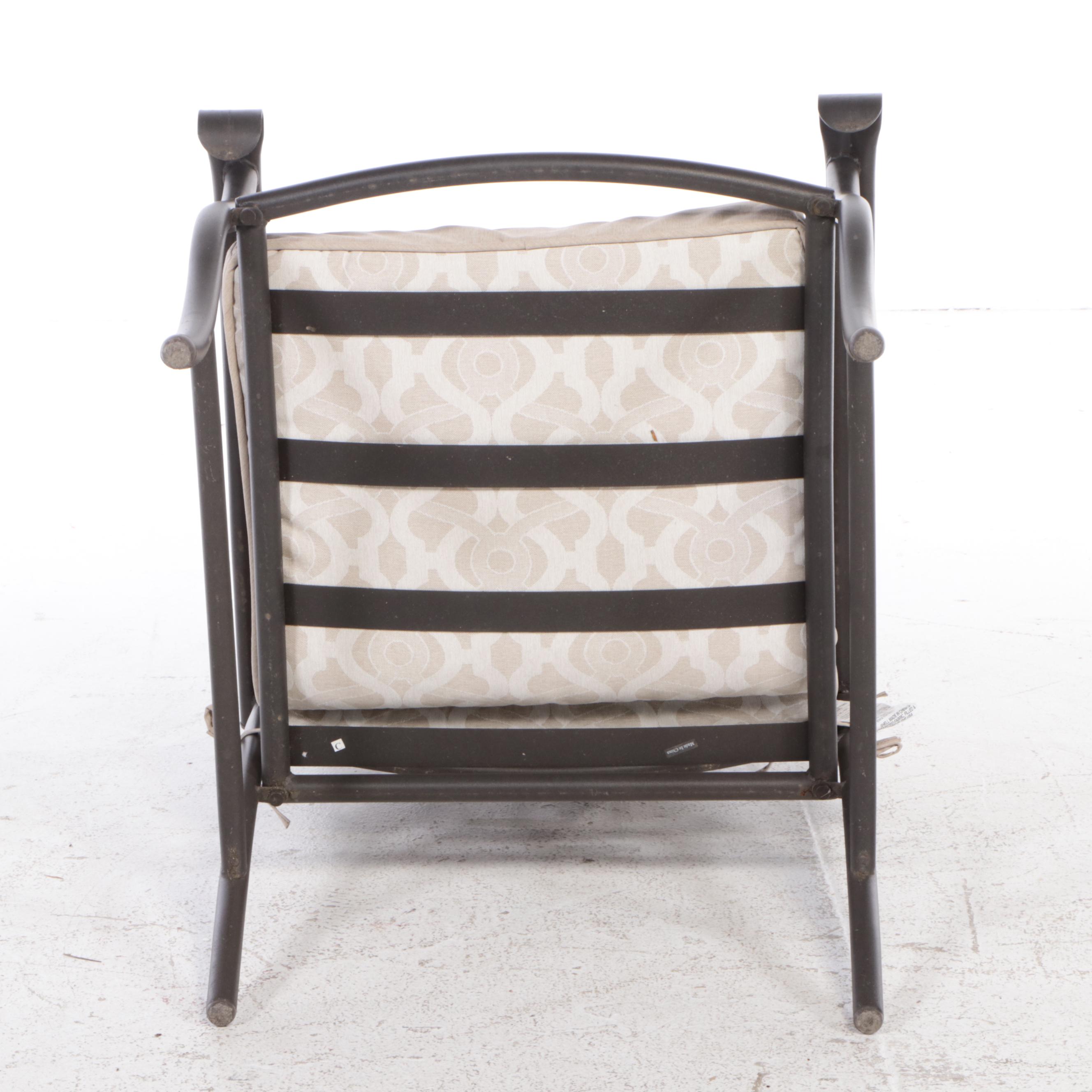 3/3 Five-Piece Powder-Coated Metal Patio Dining Set