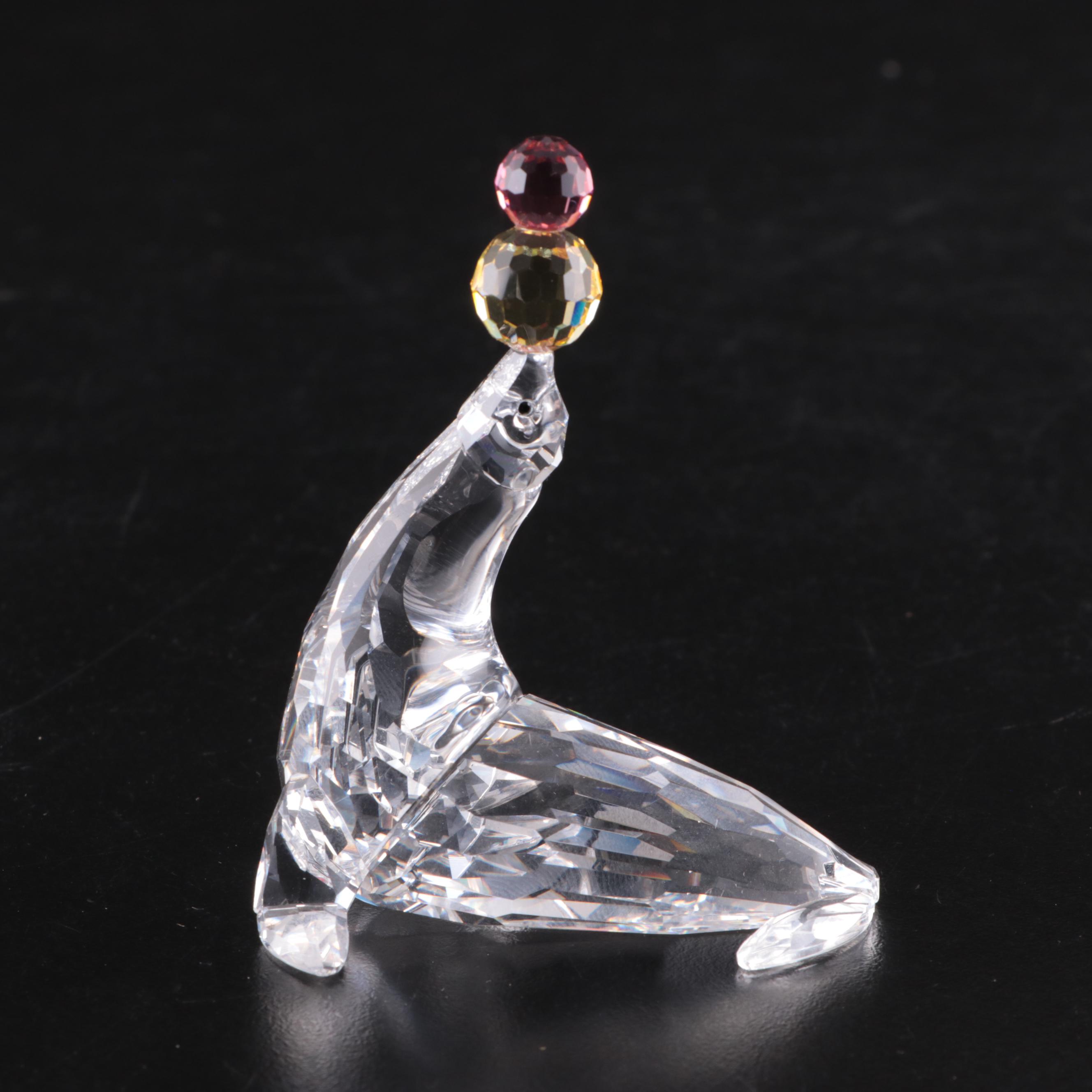 Swarovski Crystal Seal, Pelicans, and Shell