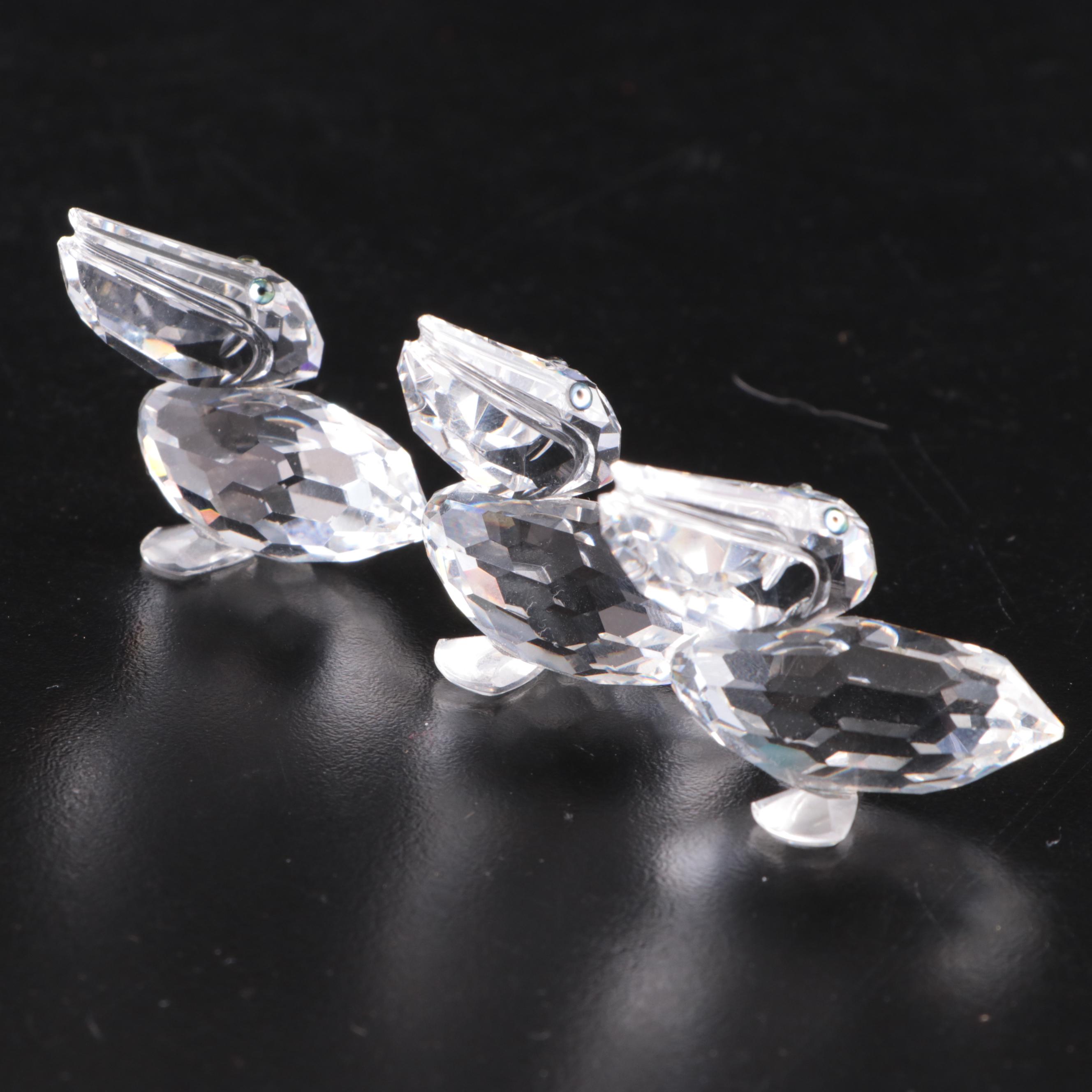 Swarovski Crystal Seal, Pelicans, and Shell