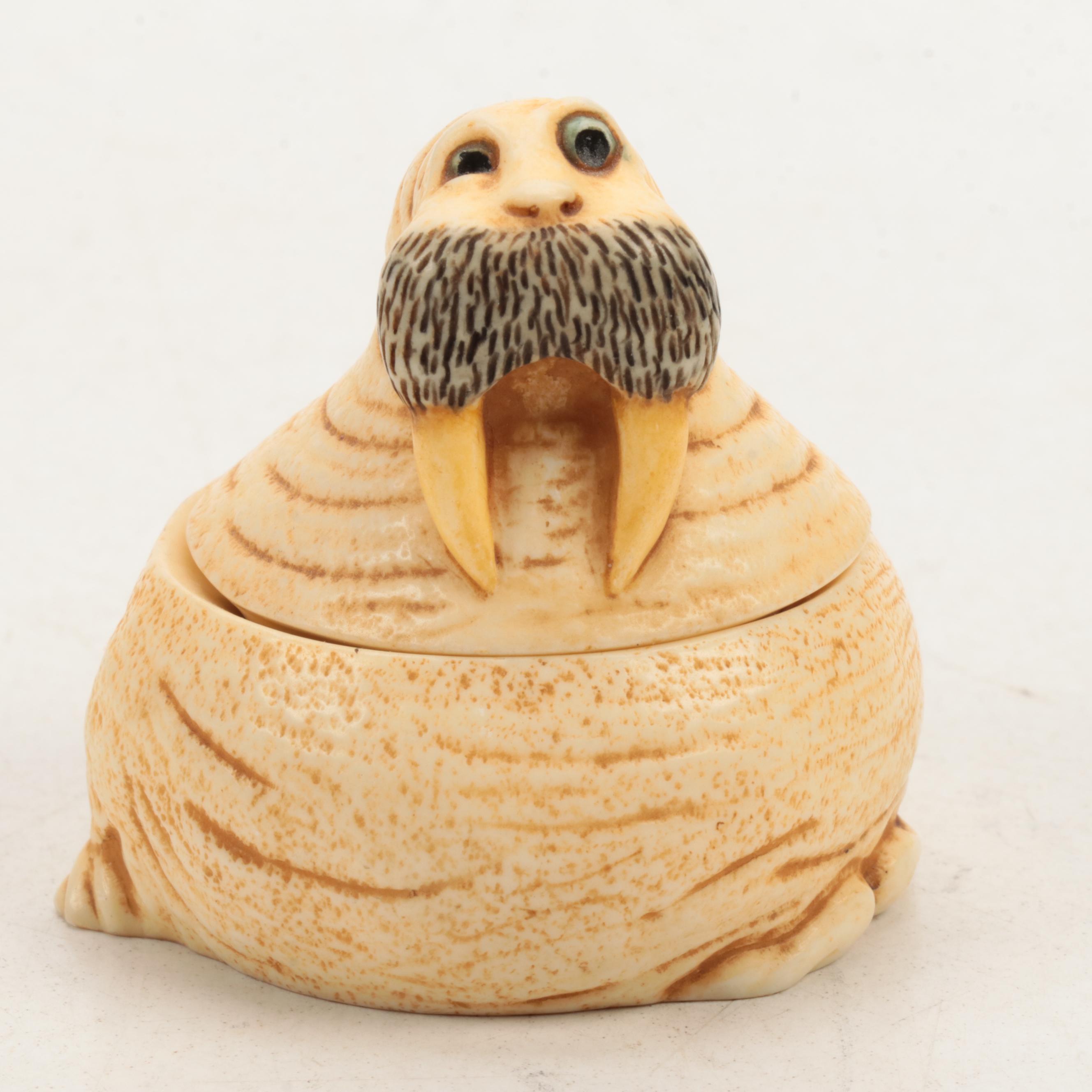 Harmony Kingdom Resin Seal and Whale Boxes