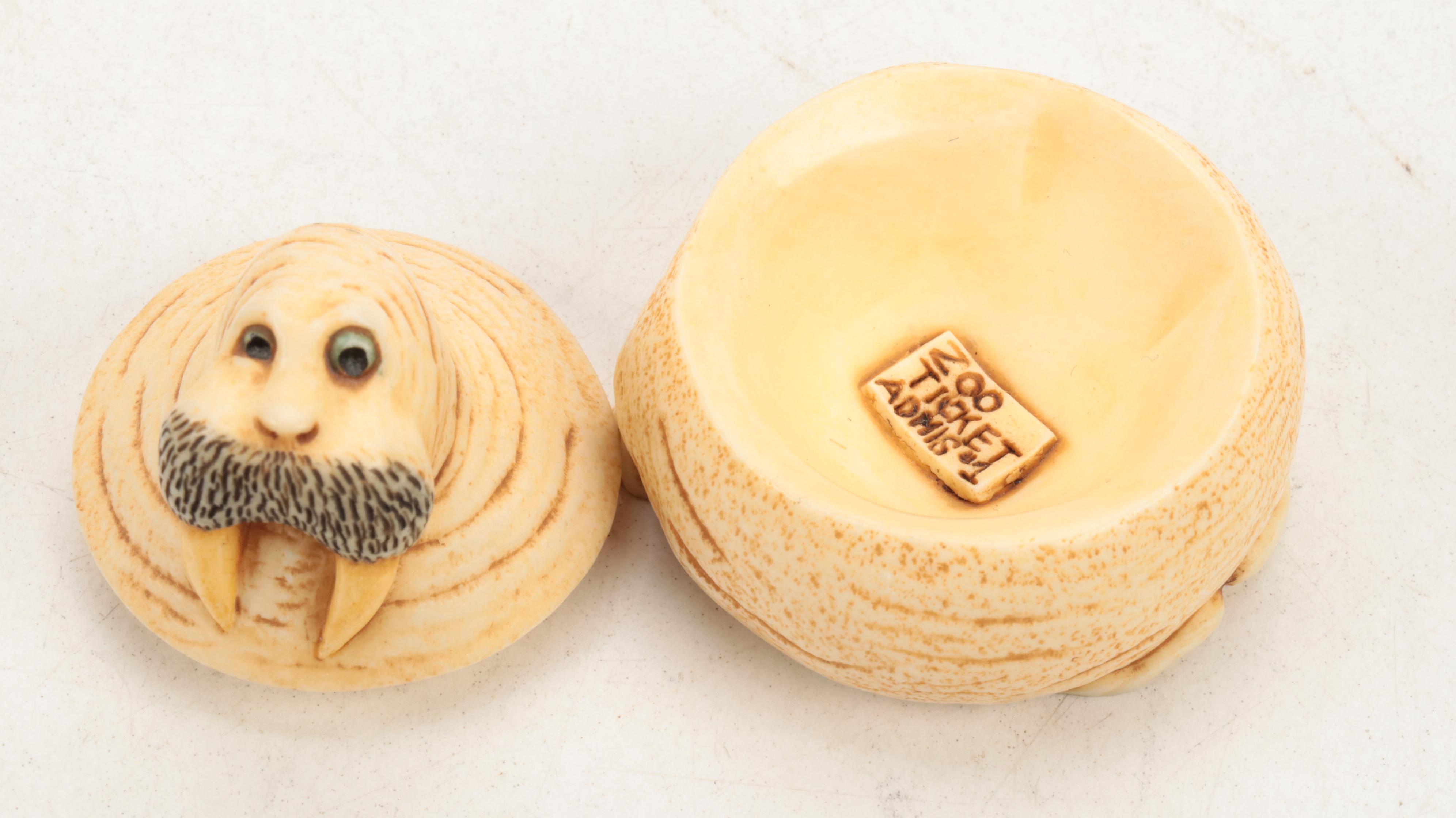 Harmony Kingdom Resin Seal and Whale Boxes