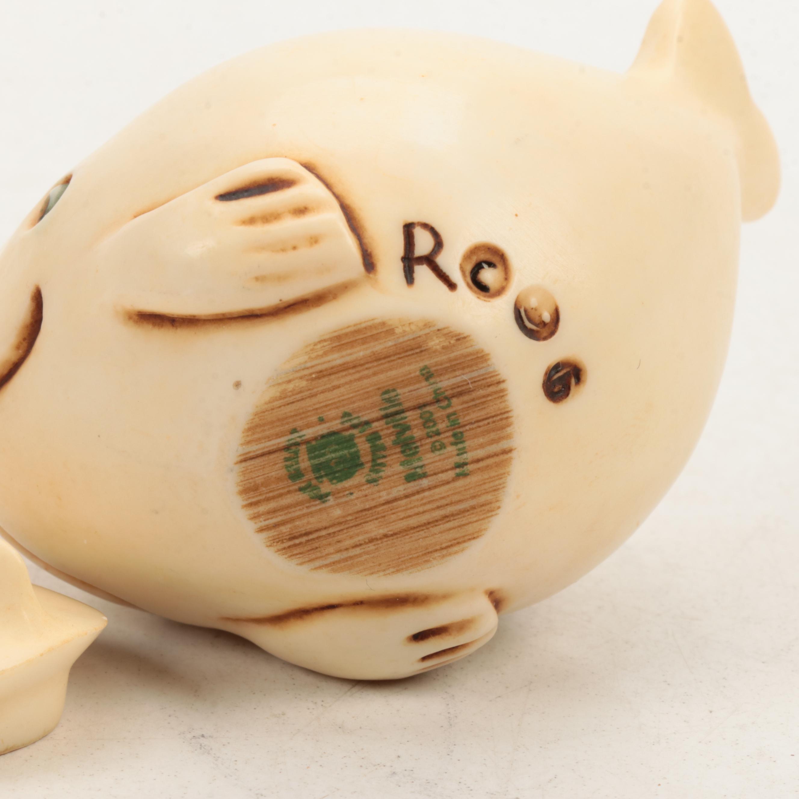 Harmony Kingdom Resin Seal and Whale Boxes