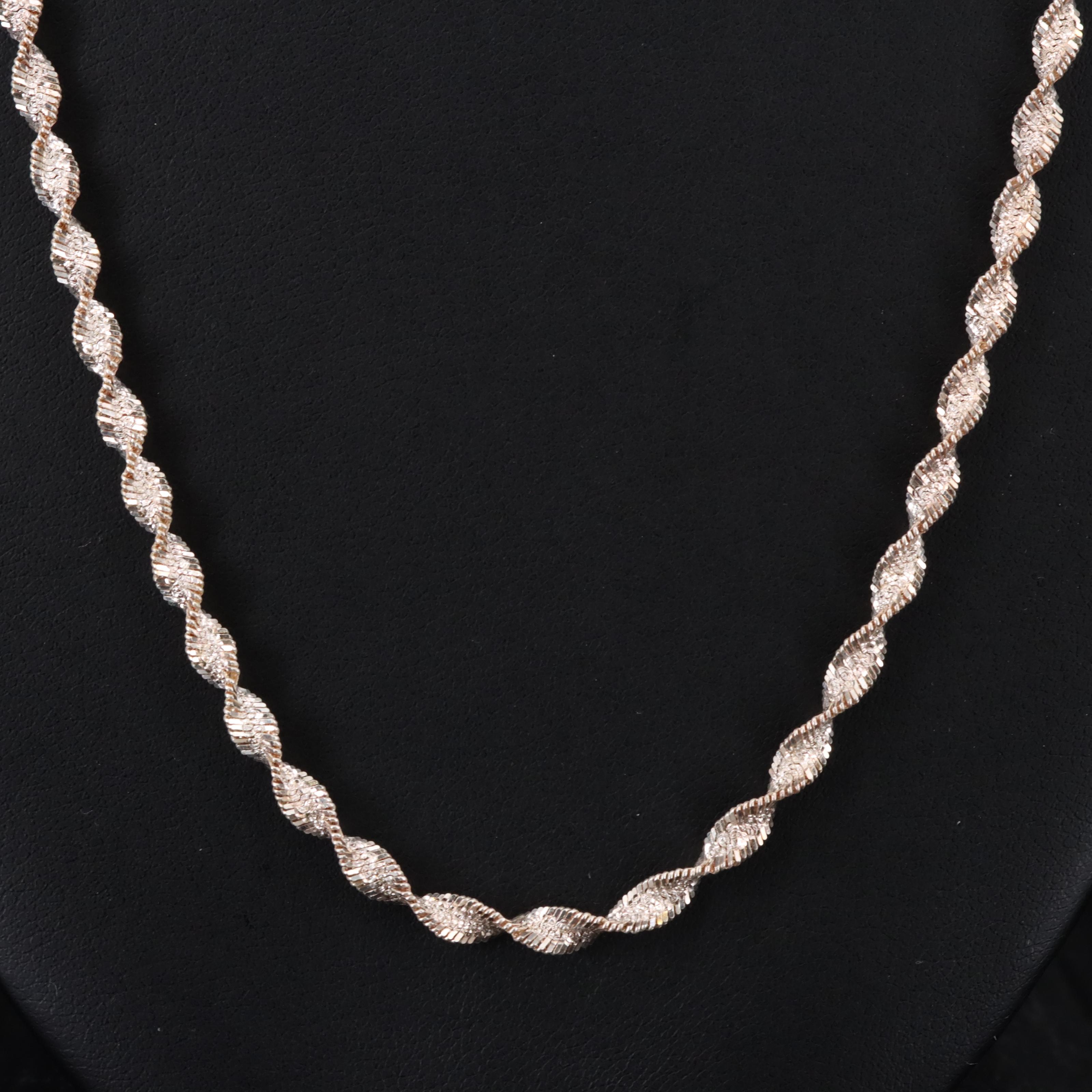 Sterling Sparkle Chain Necklace