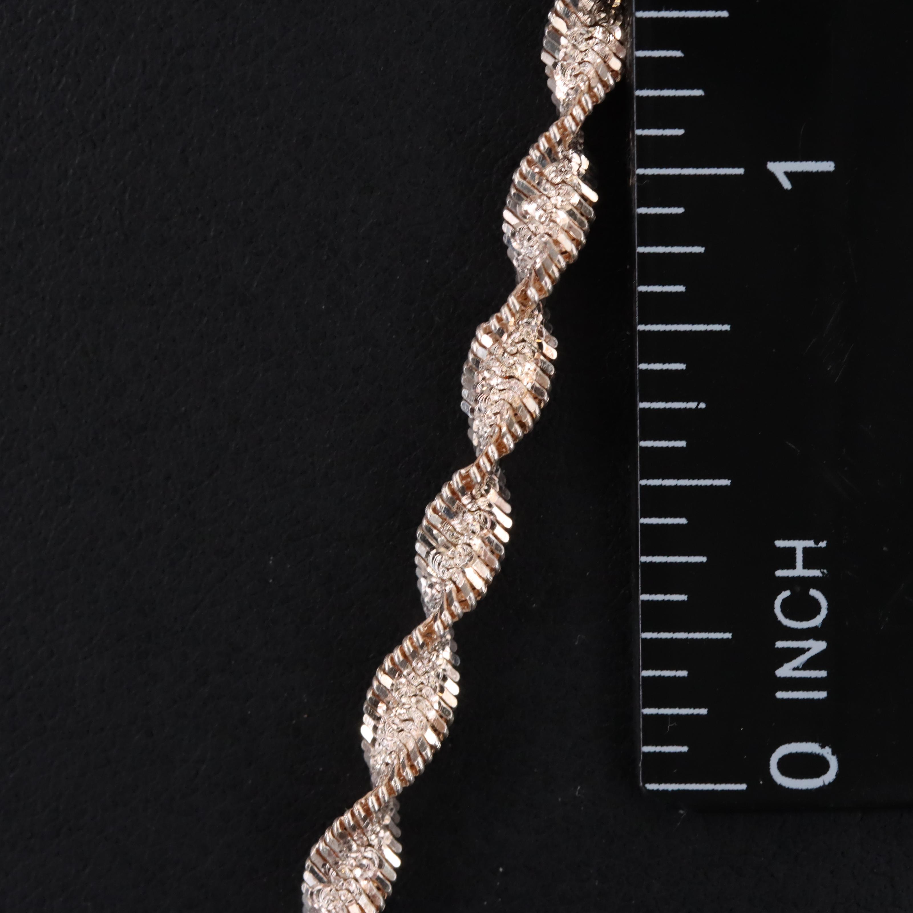 Sterling Sparkle Chain Necklace
