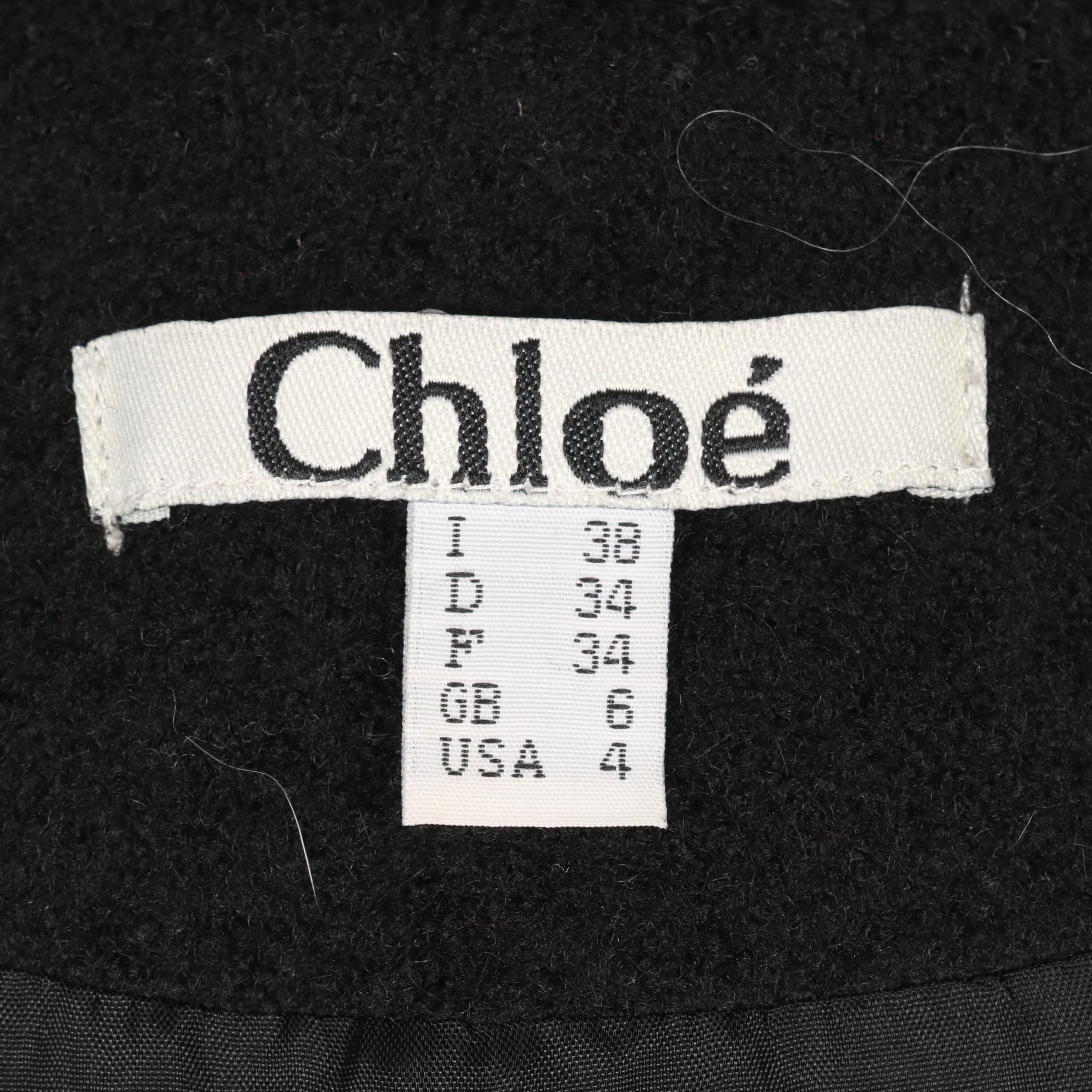 Chloe Wool Blend Pleated Swing Coat With Three-Quarter Sleeves