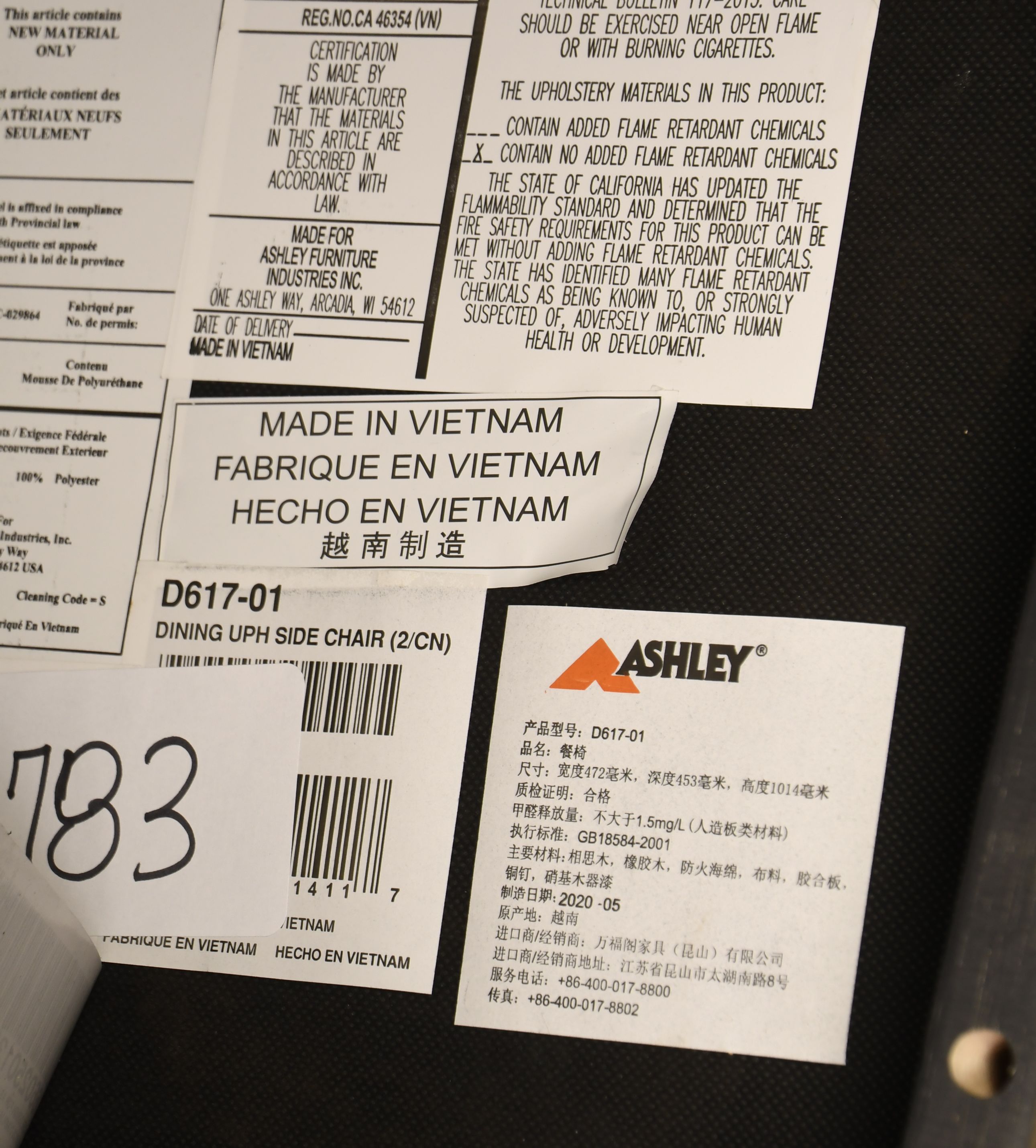 Ashley Furniture "Aldwin" Farmhouse Style Pine-Veneered 7-Piece Dining Set