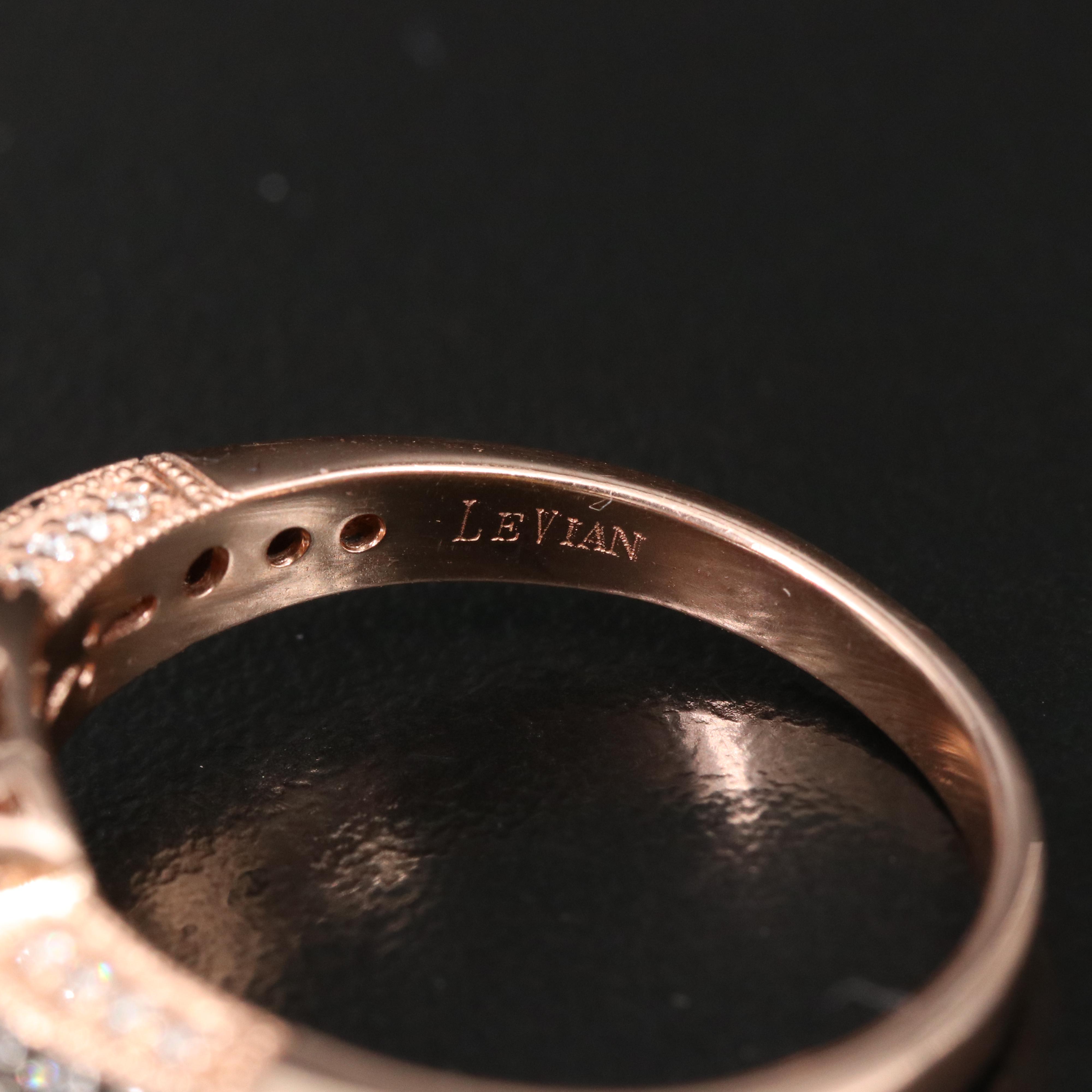 Le Vian 14K Rose Gold Rhodolite Garnet and Diamond Ring