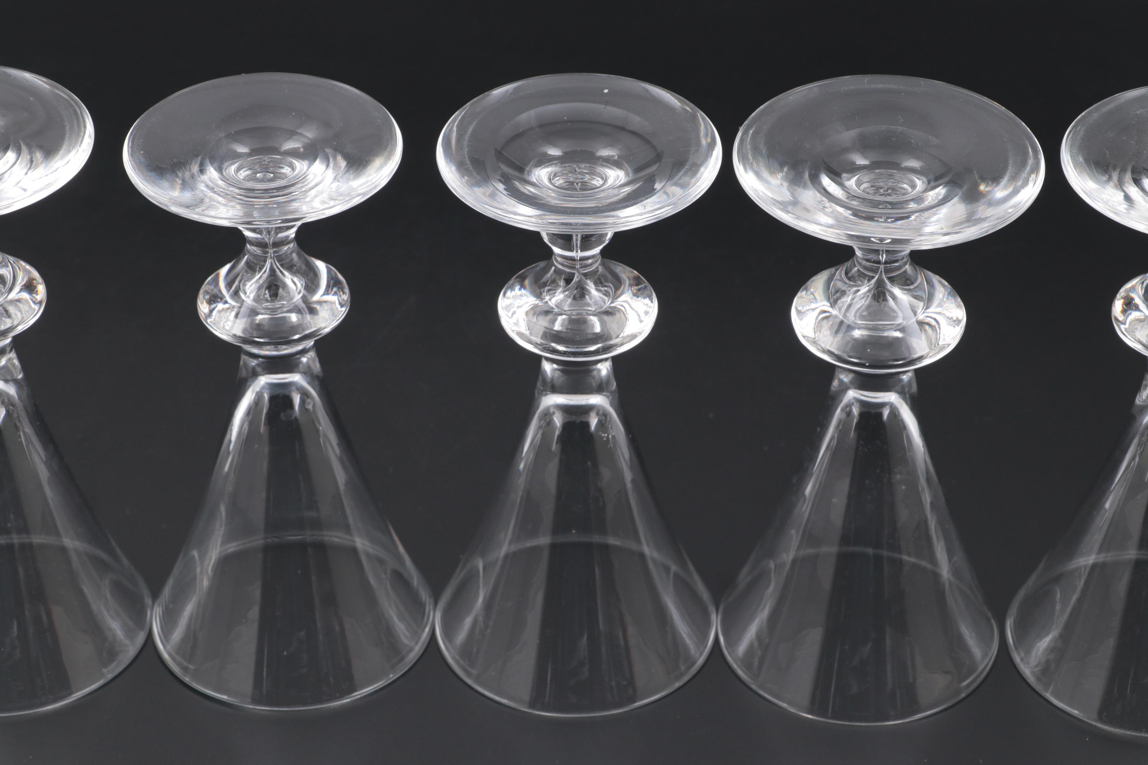 Steuben Wine Glasses for Marshall Field & Co. Steuben Glass Room