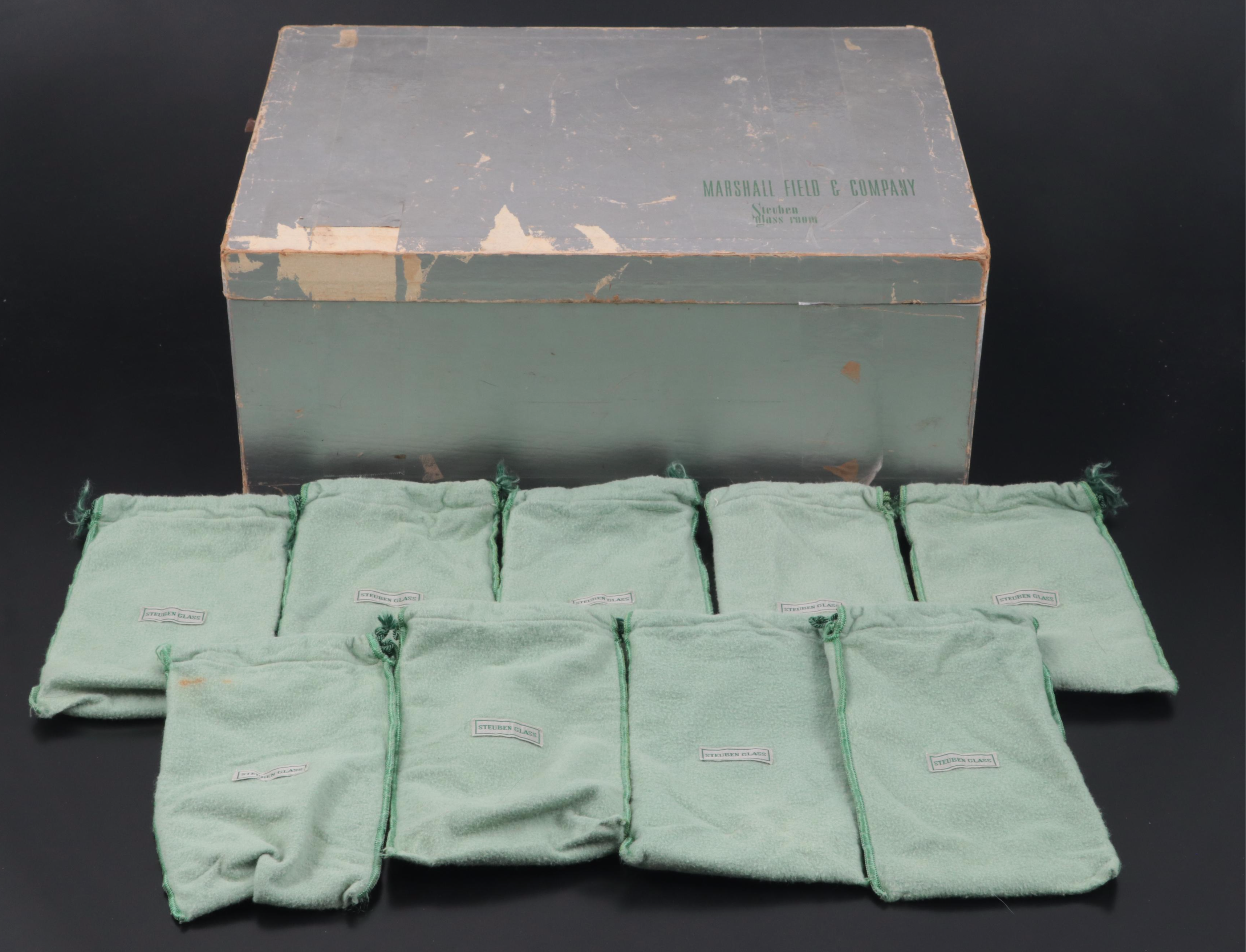 Steuben Wine Glasses for Marshall Field & Co. Steuben Glass Room