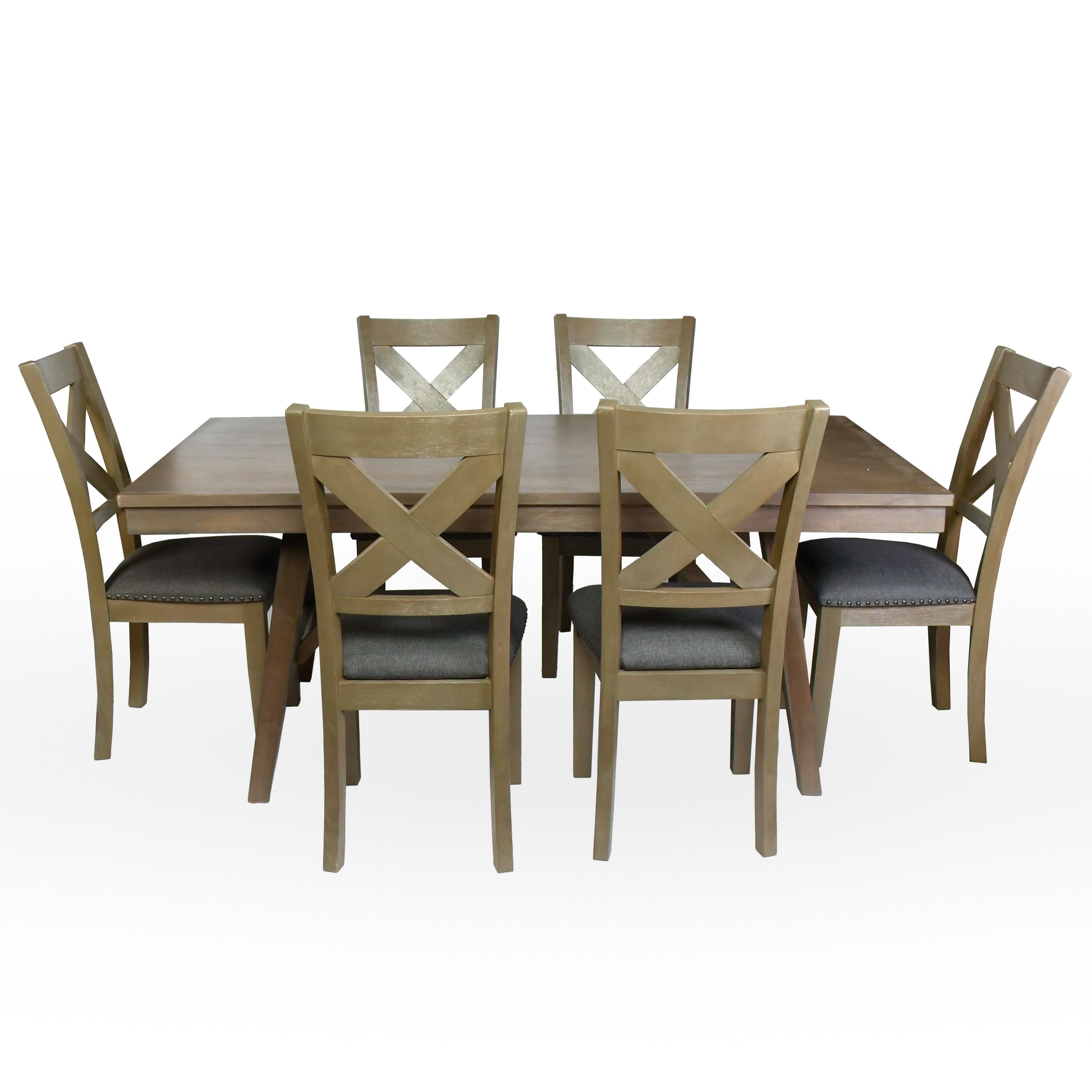 Ashley Furniture "Aldwin" Farmhouse Style Pine-Veneered 7-Piece Dining Set