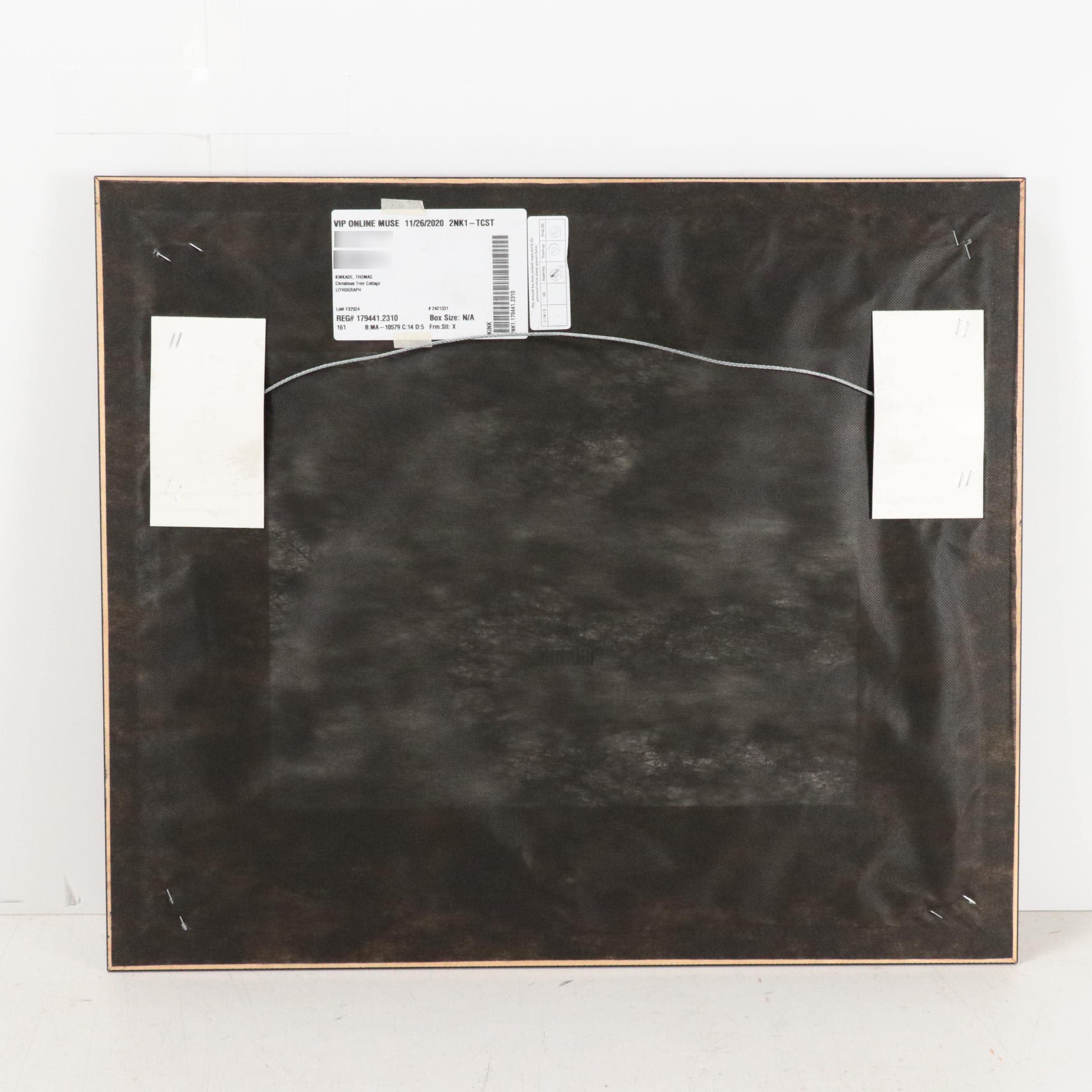 Thomas Kinkade Offset Lithograph Print "Christmas Tree Cottage"