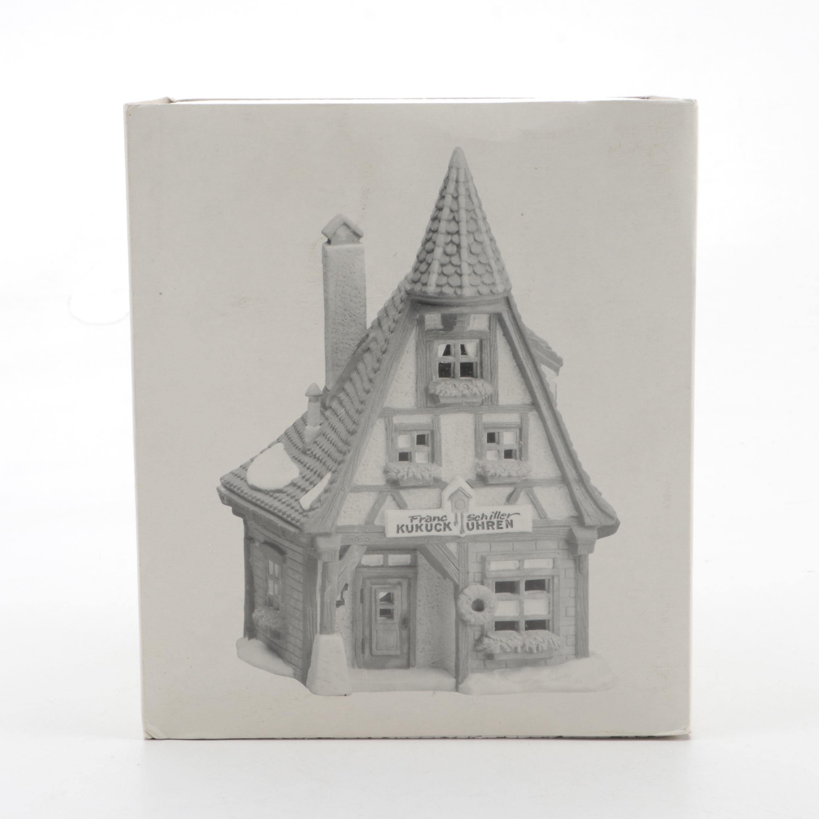 Department 56 Painted Bisque Christmas Village Houses EBTH