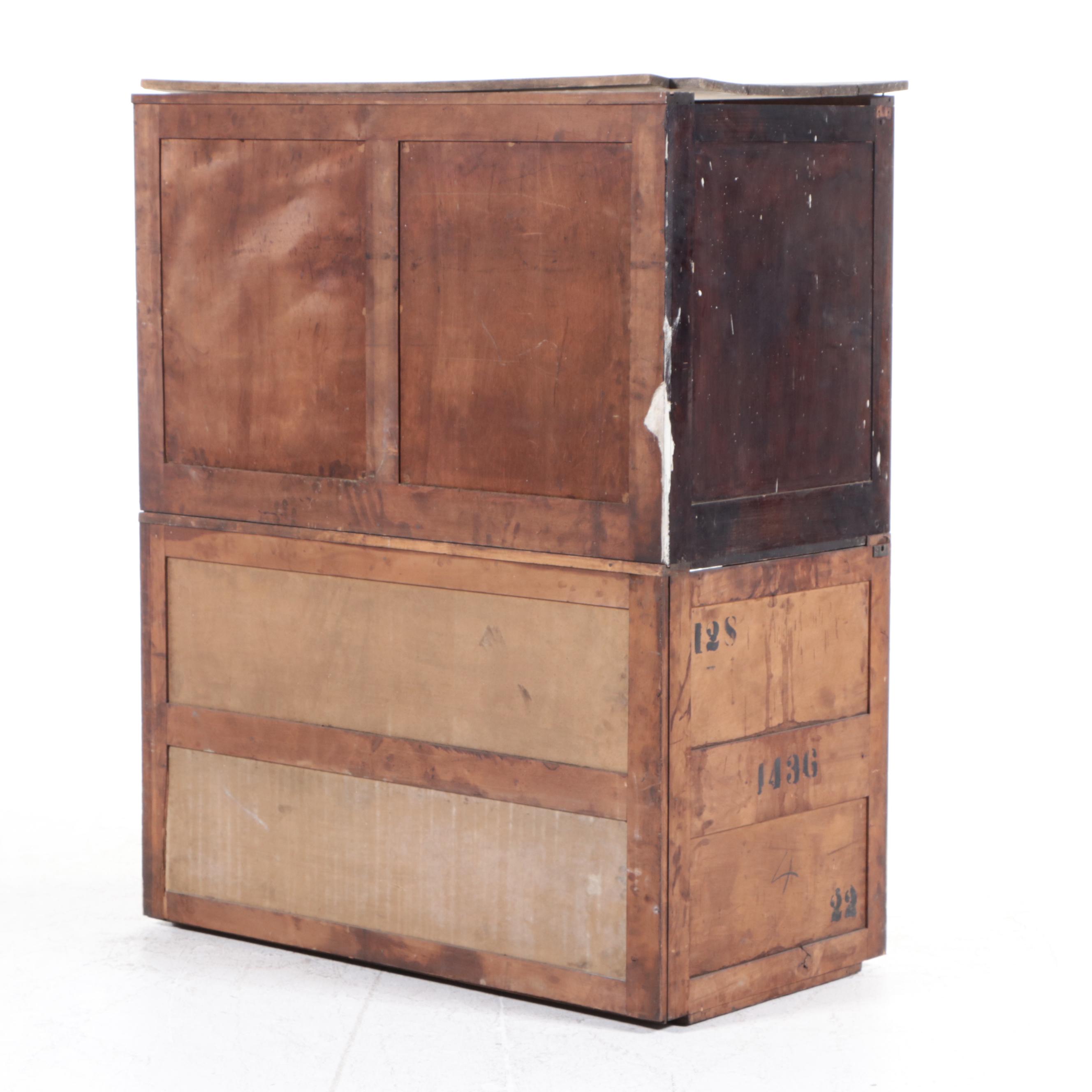 Oak Millinery Cabinet, Early to Mid 20th Century