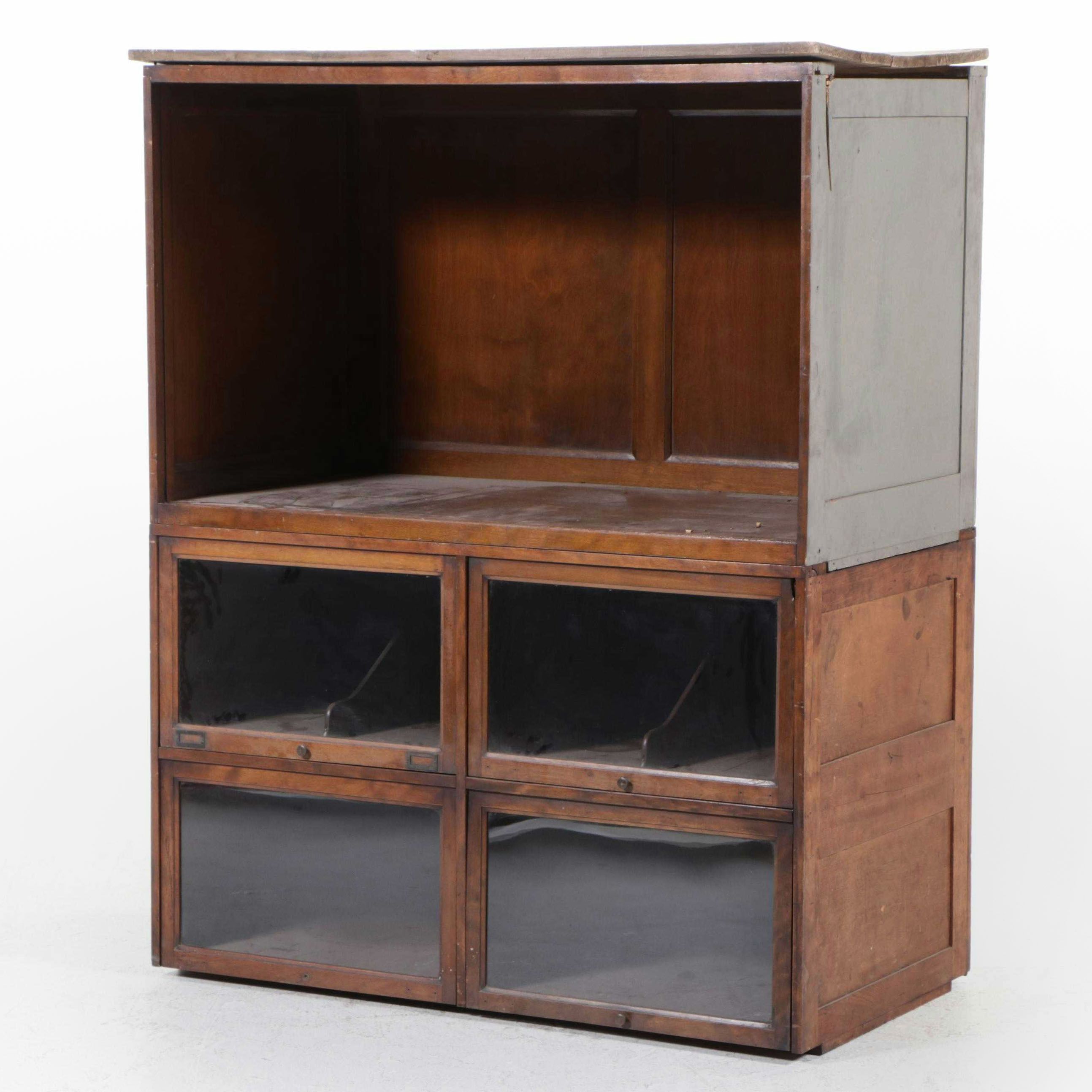 Oak Millinery Cabinet, Early to Mid 20th Century