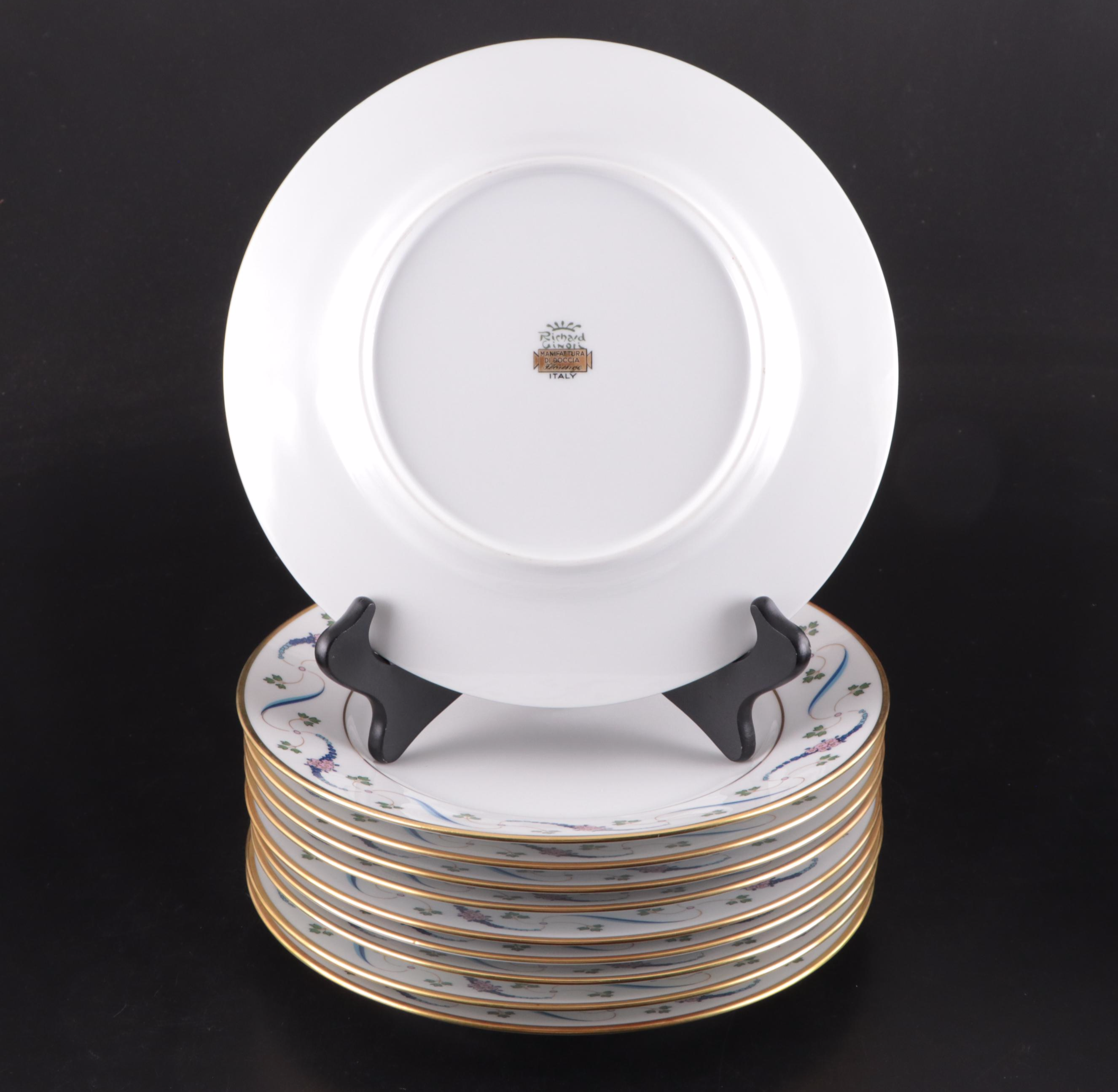 Richard Ginori Italian Porcelain Dinnerware with Pink Flowers EBTH