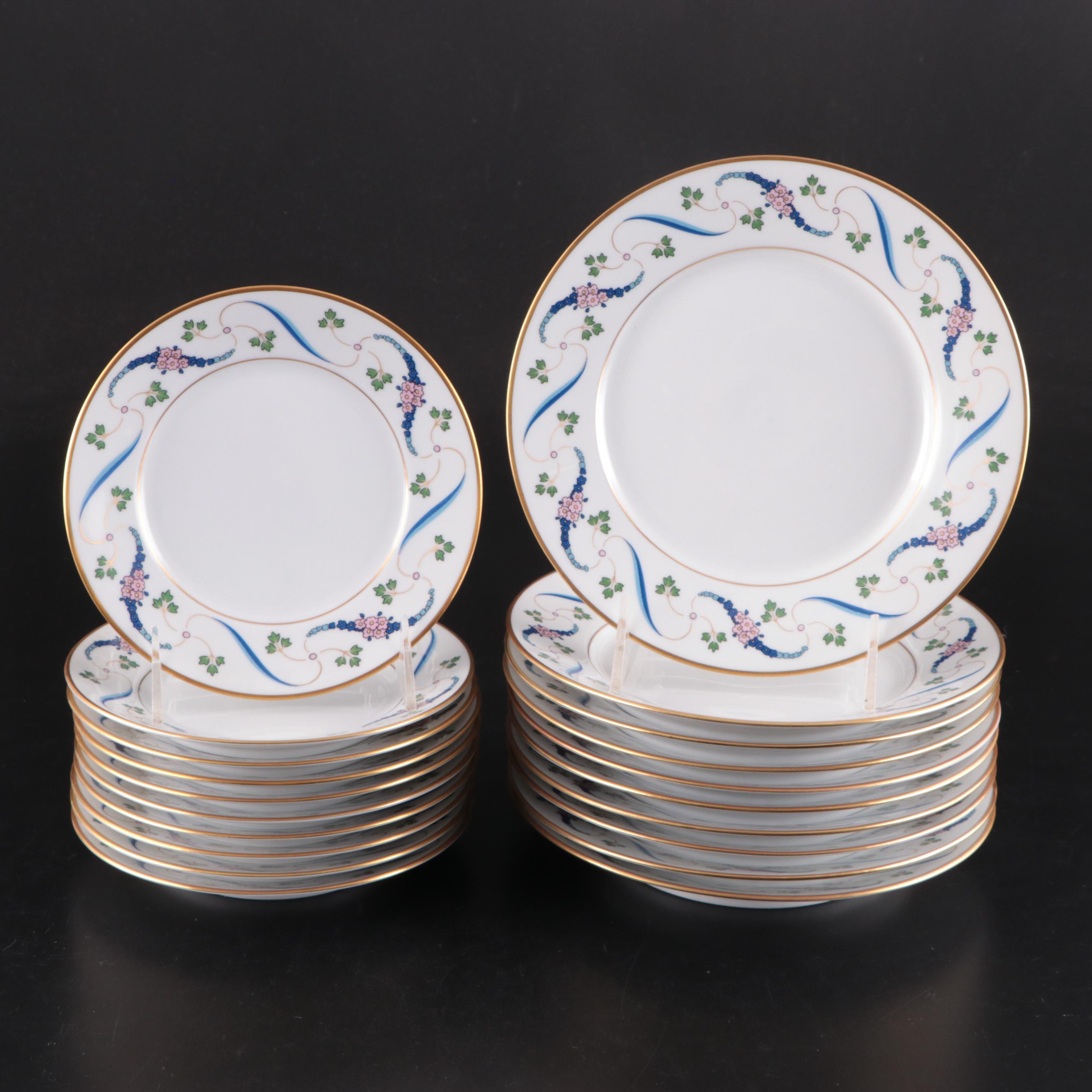 Richard Ginori Italian Porcelain Dinnerware with Pink Flowers EBTH