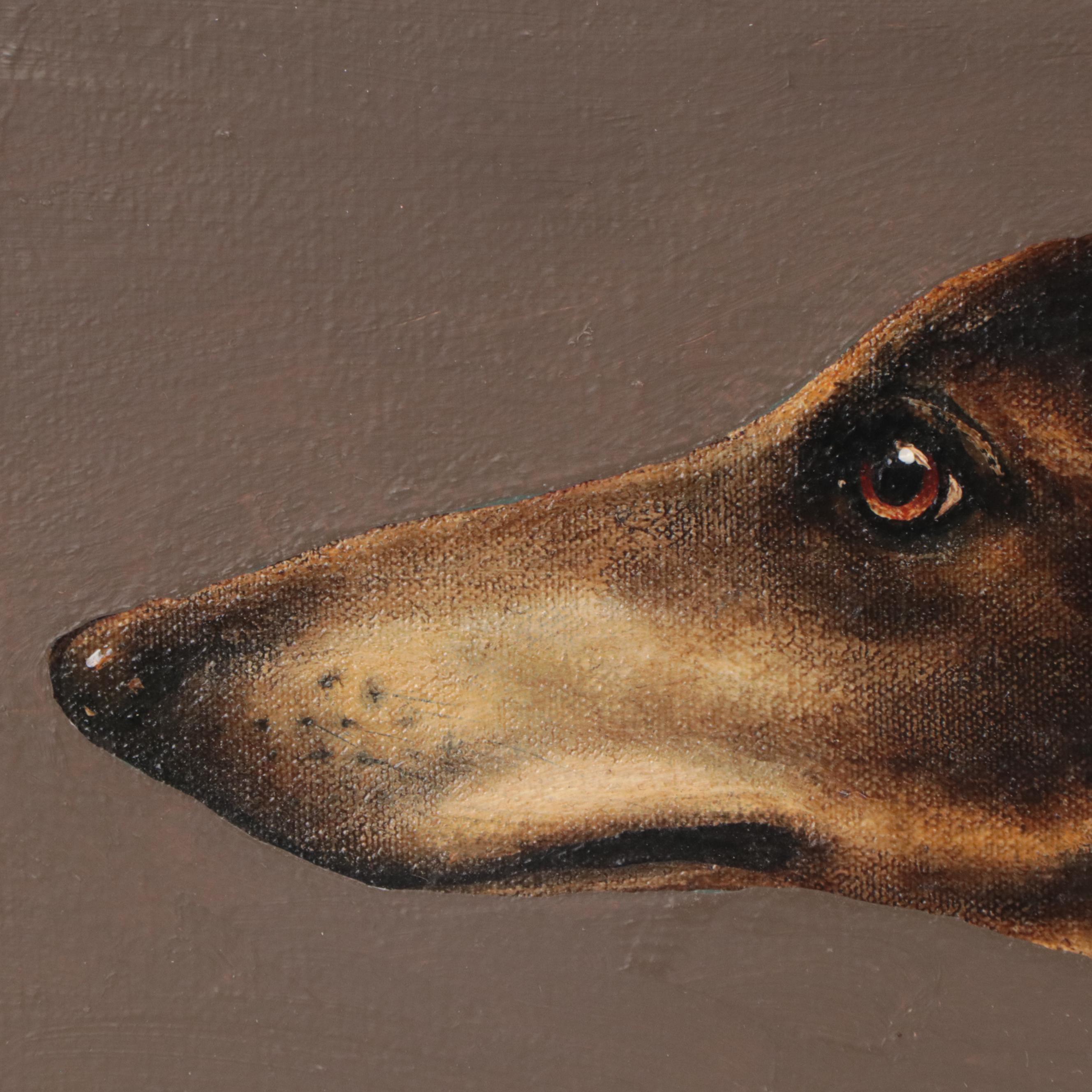 David Andrews Oil Painting "The Hound," 2019