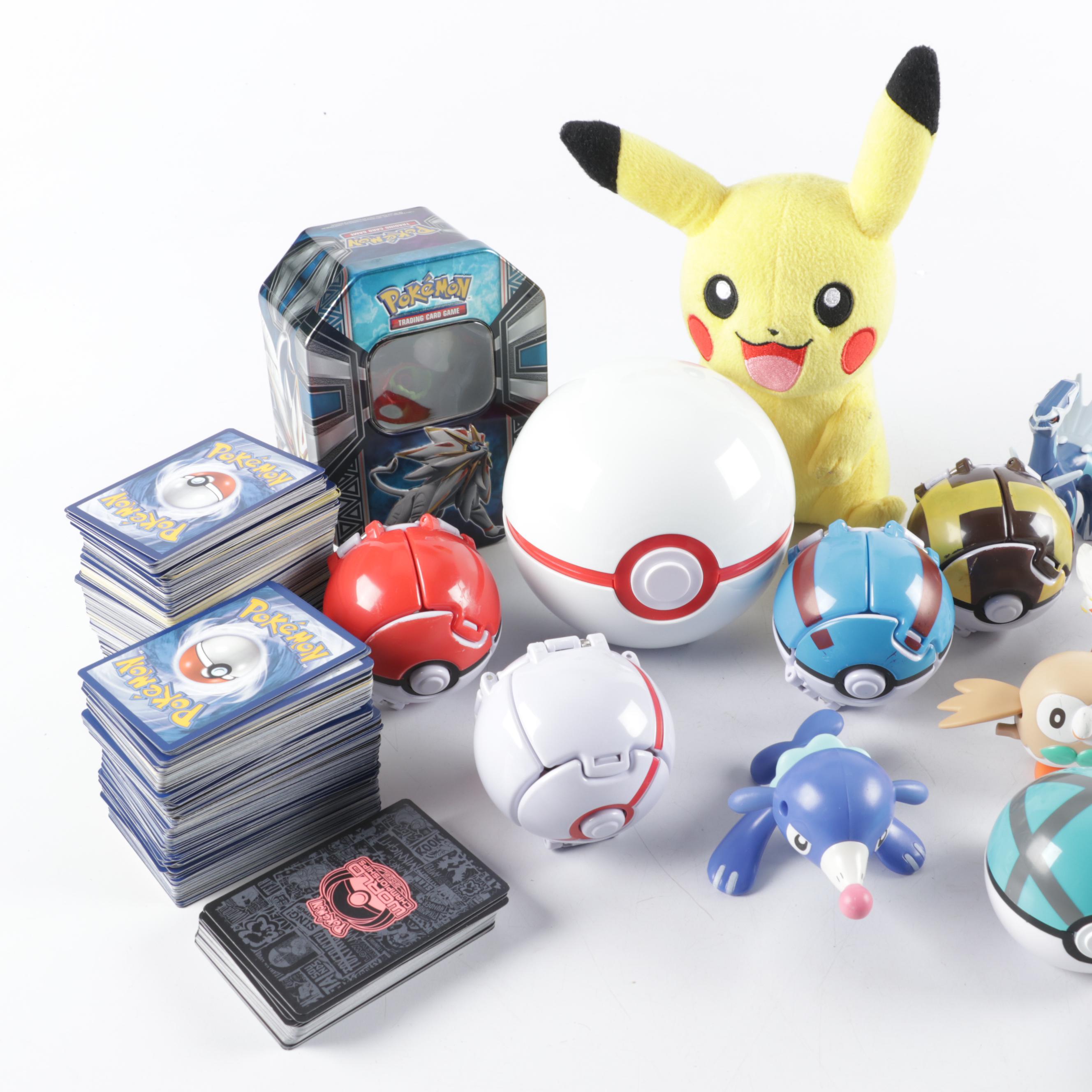 Pokémon Popplio, Rowlet and Other Action Figures, Pokeballs, Cards and More
