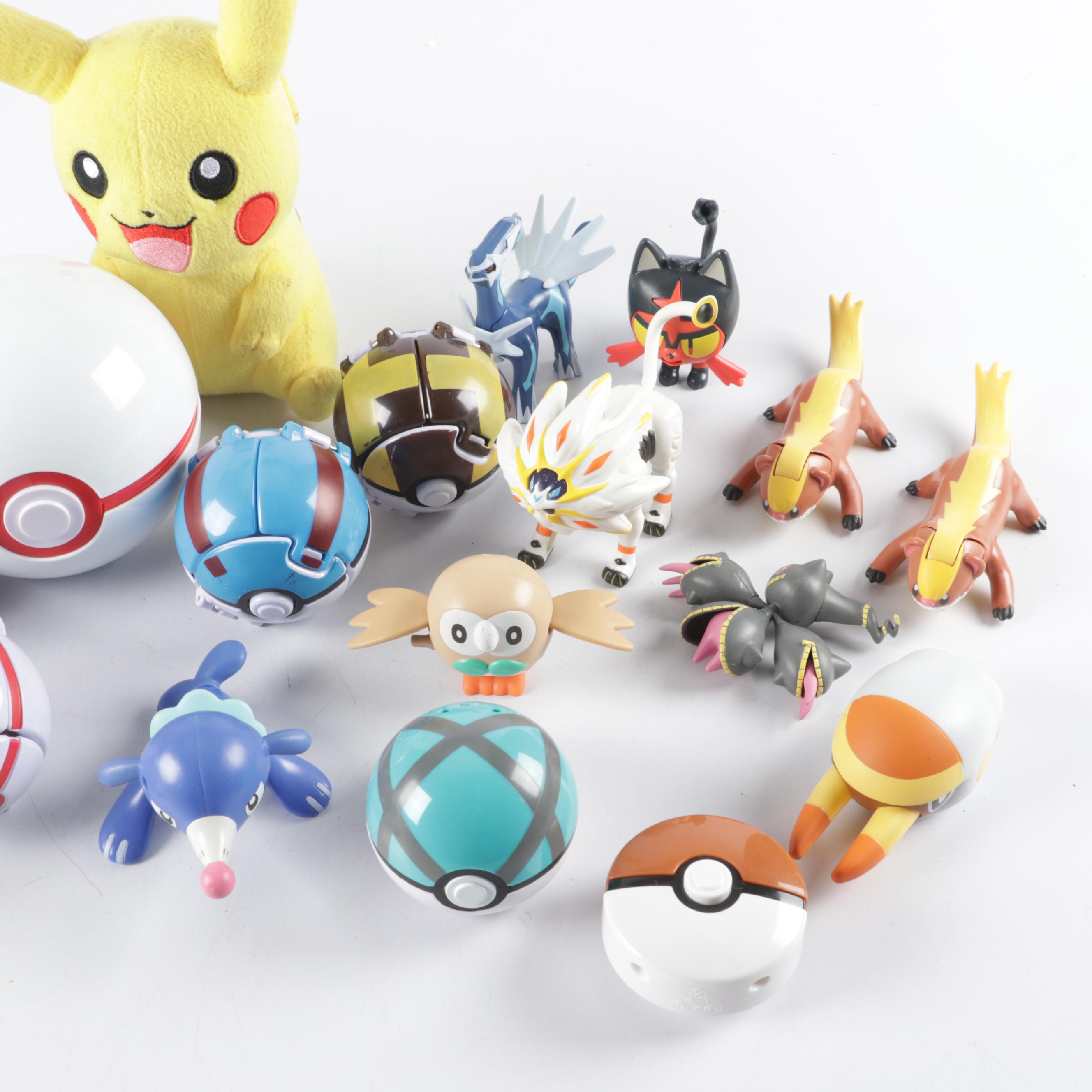 Pokémon Popplio, Rowlet and Other Action Figures, Pokeballs, Cards and More