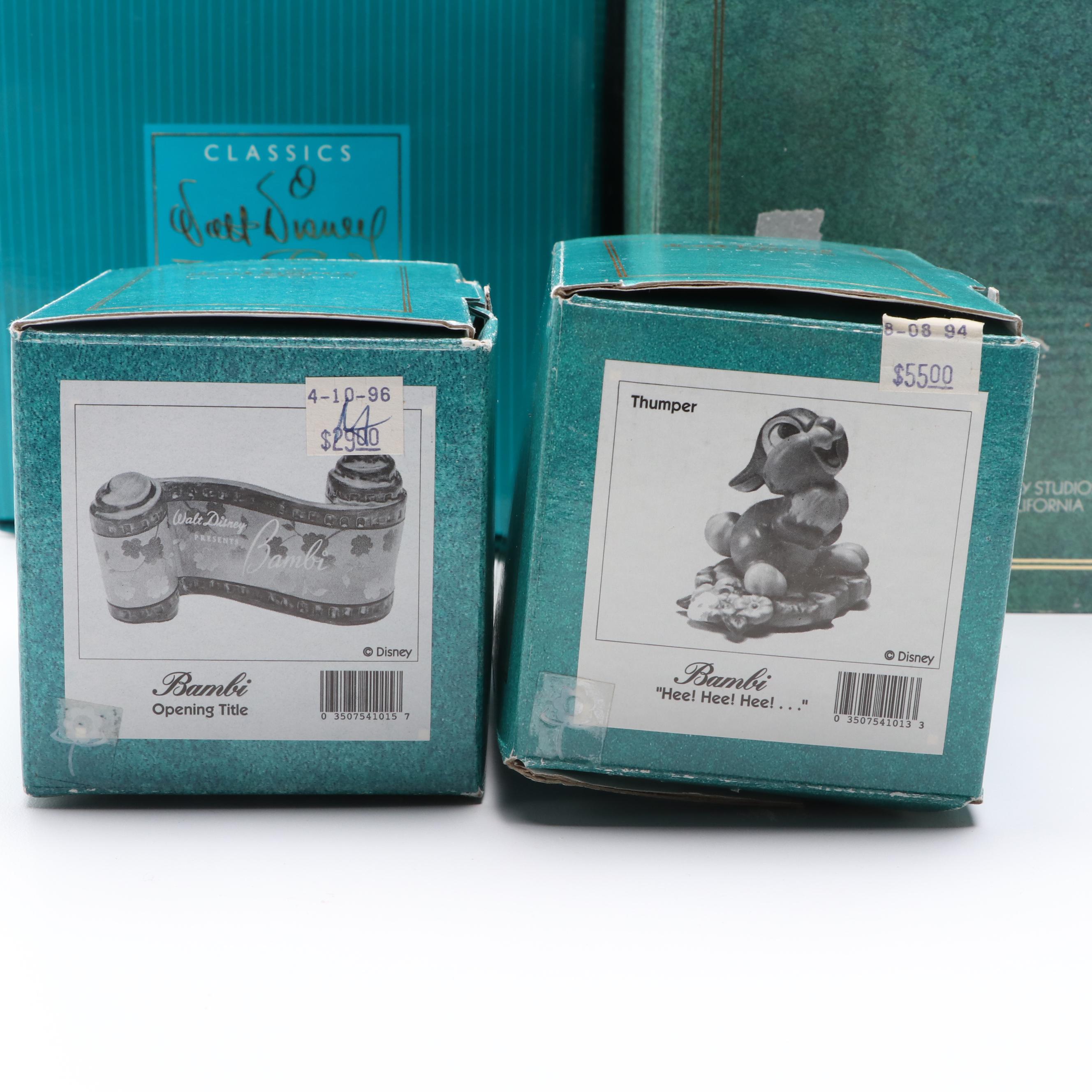 Walt Disney Classics Collection "Bambi" Ceramic Figurines