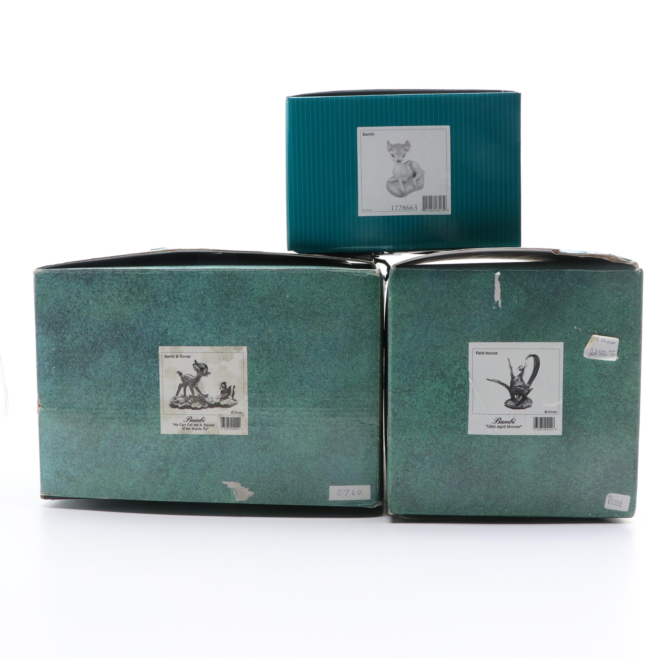 Walt Disney Classics Collection "Bambi" Ceramic Figurines