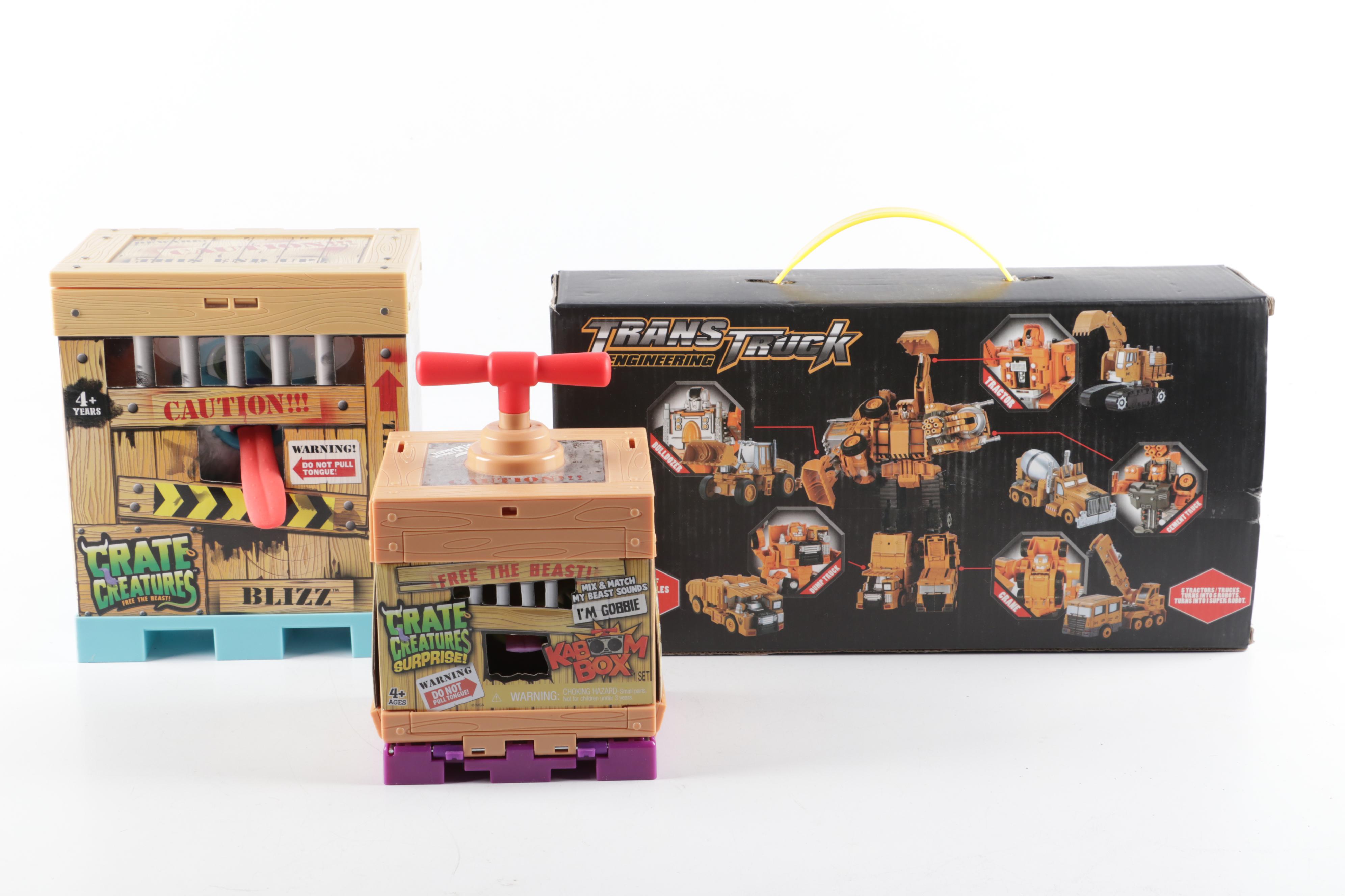 Blizz Crate Creatures, Big Mos Trans Truck Engineering and More Toys