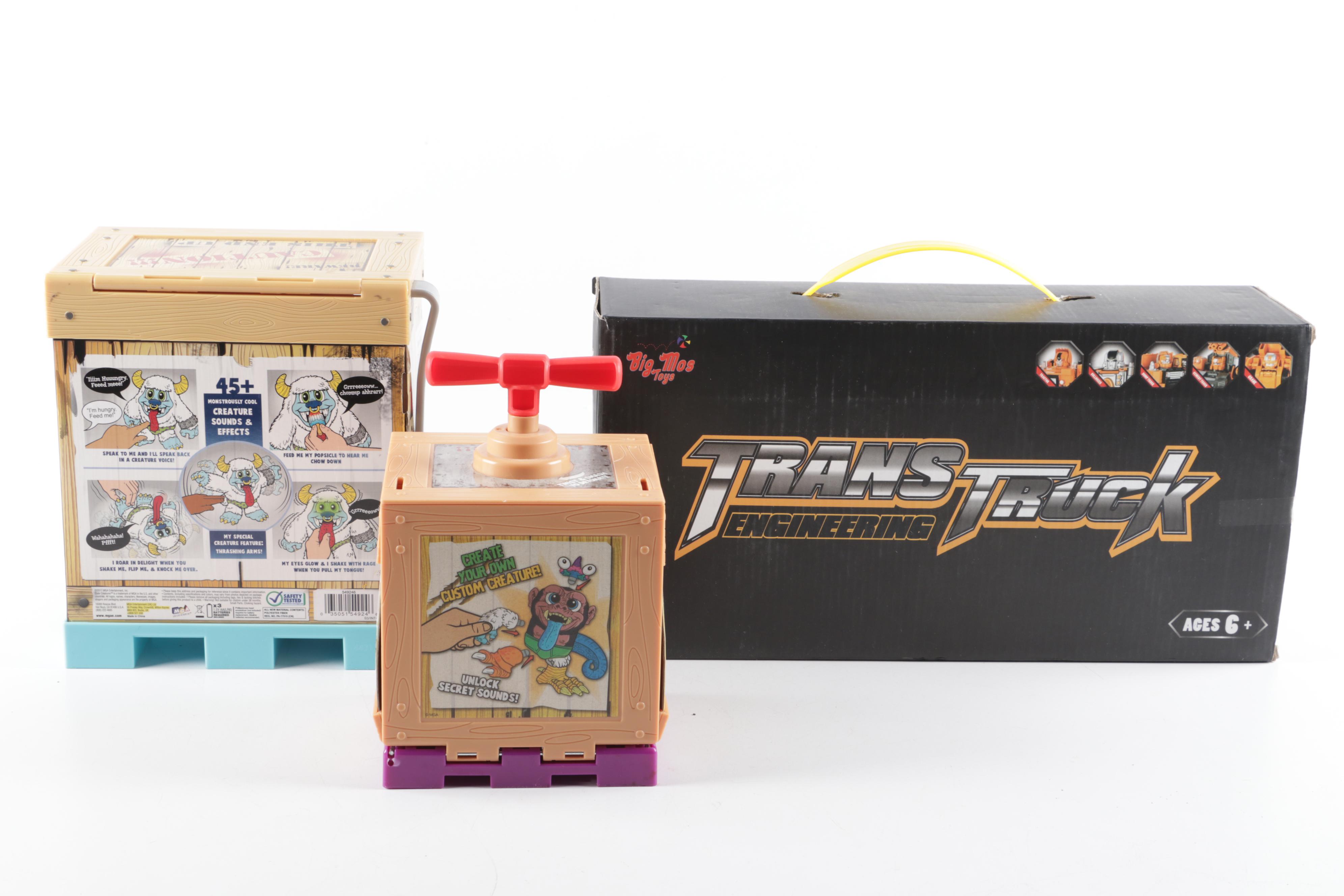 Blizz Crate Creatures, Big Mos Trans Truck Engineering and More Toys