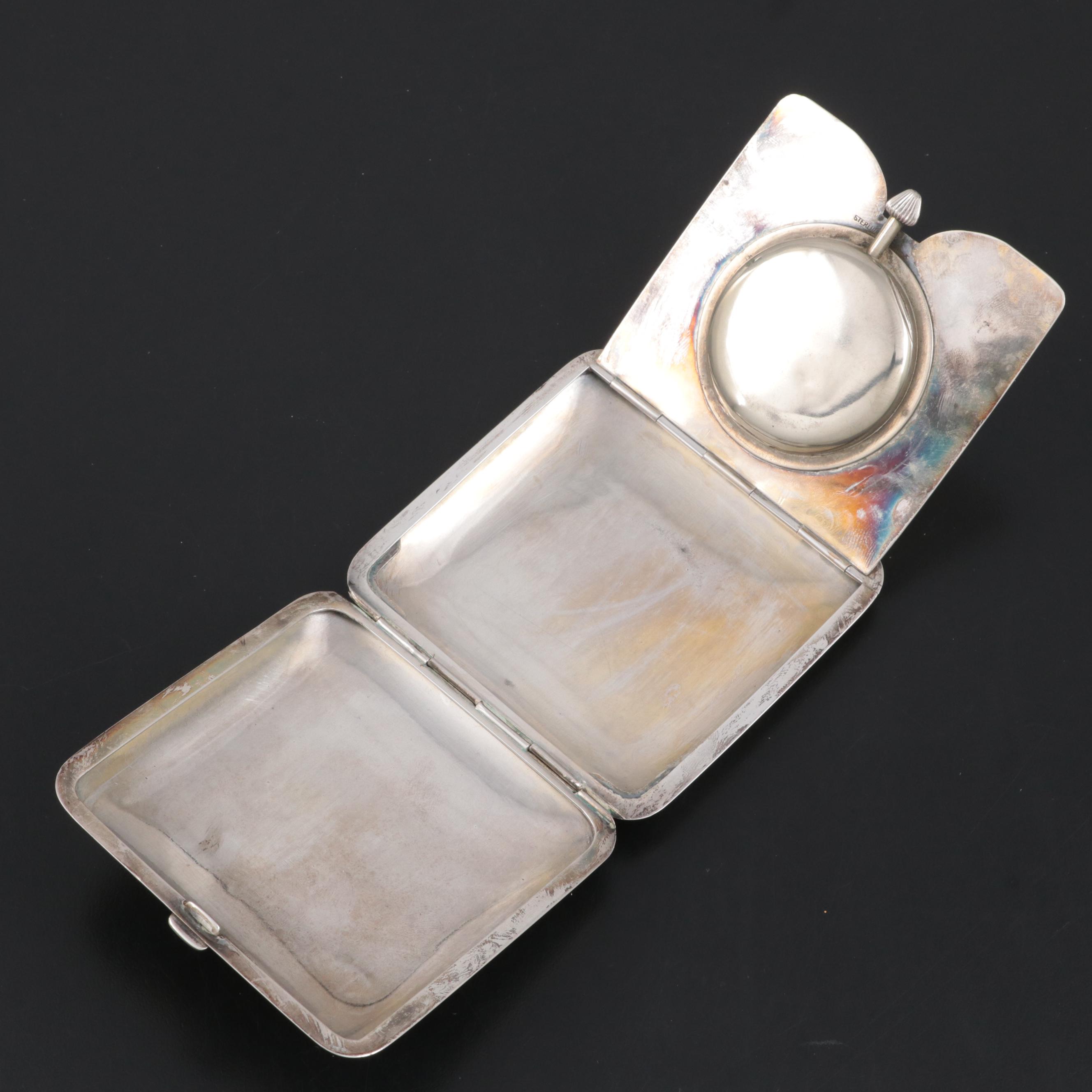 Bailey, Banks & Biddle Sterling Silver Travel Clock